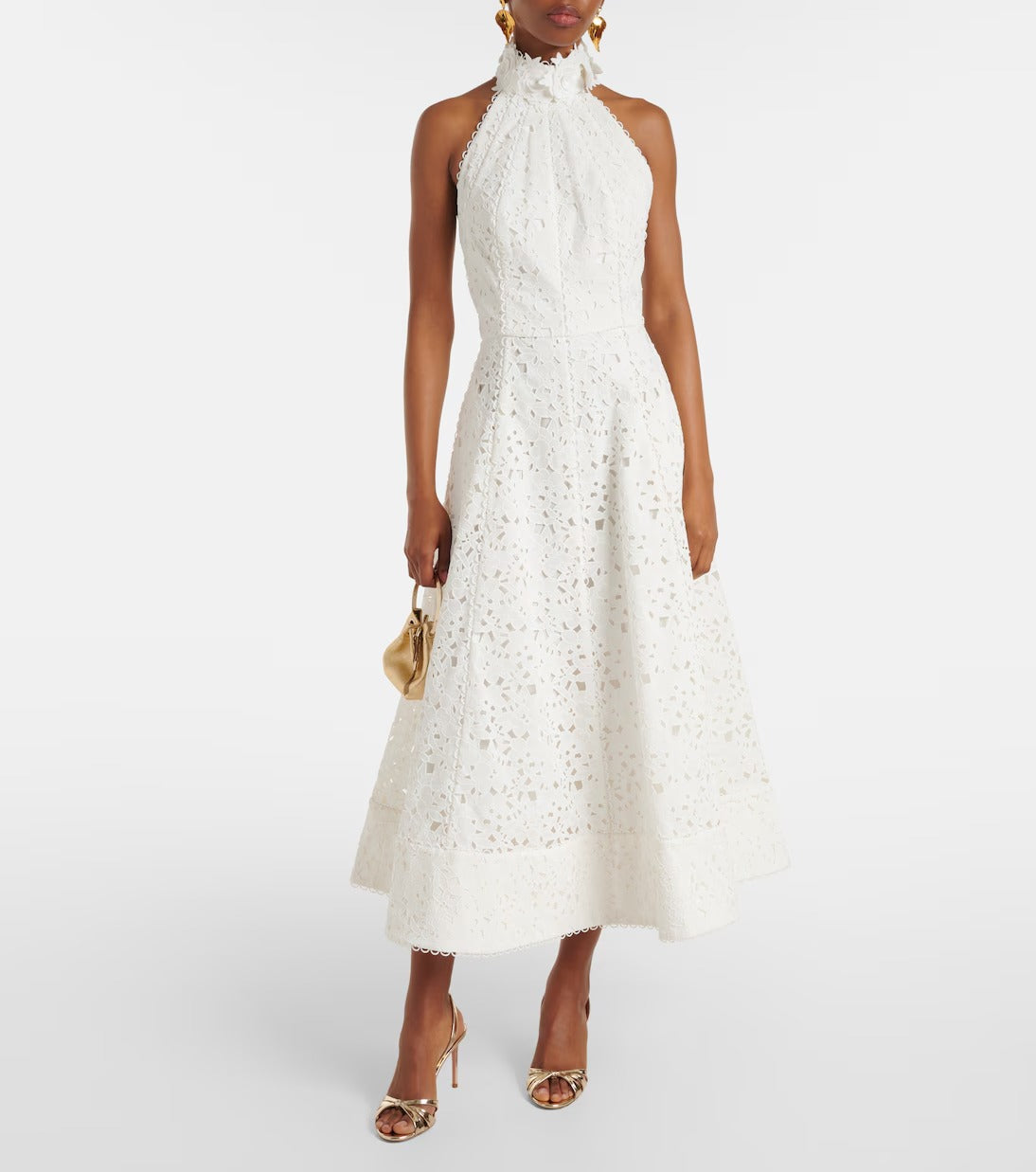 Nuvola Halter Midi Dress