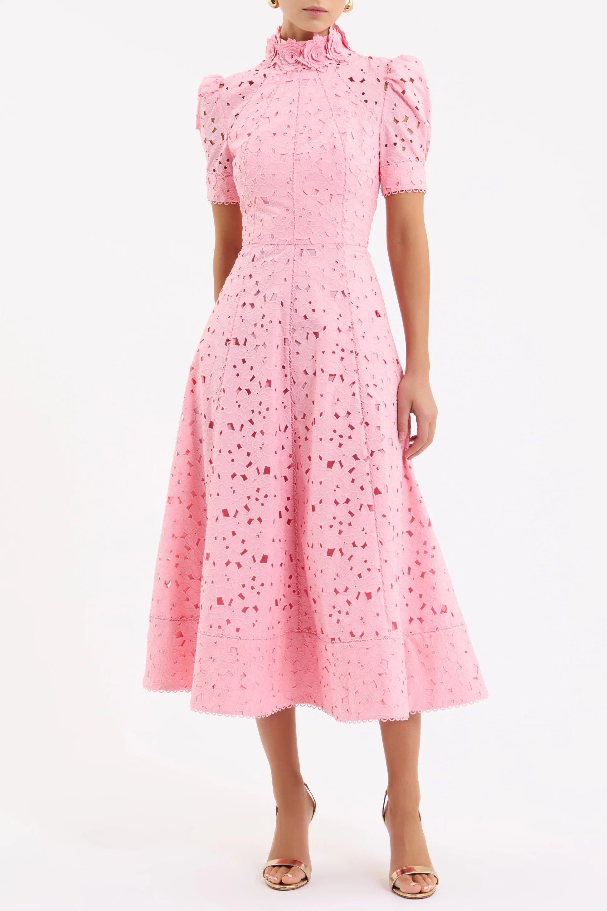 Kitsu Short Sleeve Midi Dress