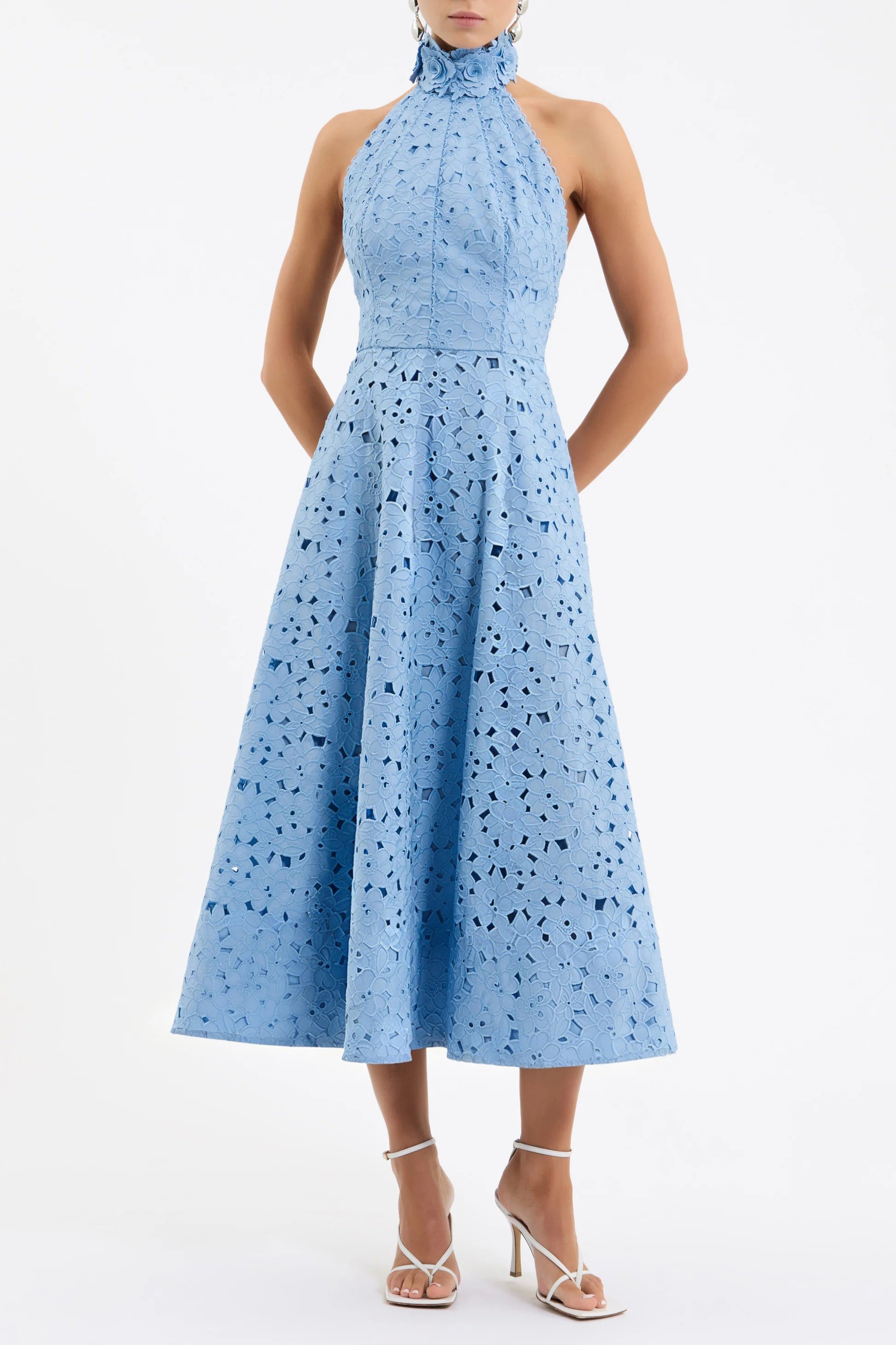 Nuvola Halter Midi Dress