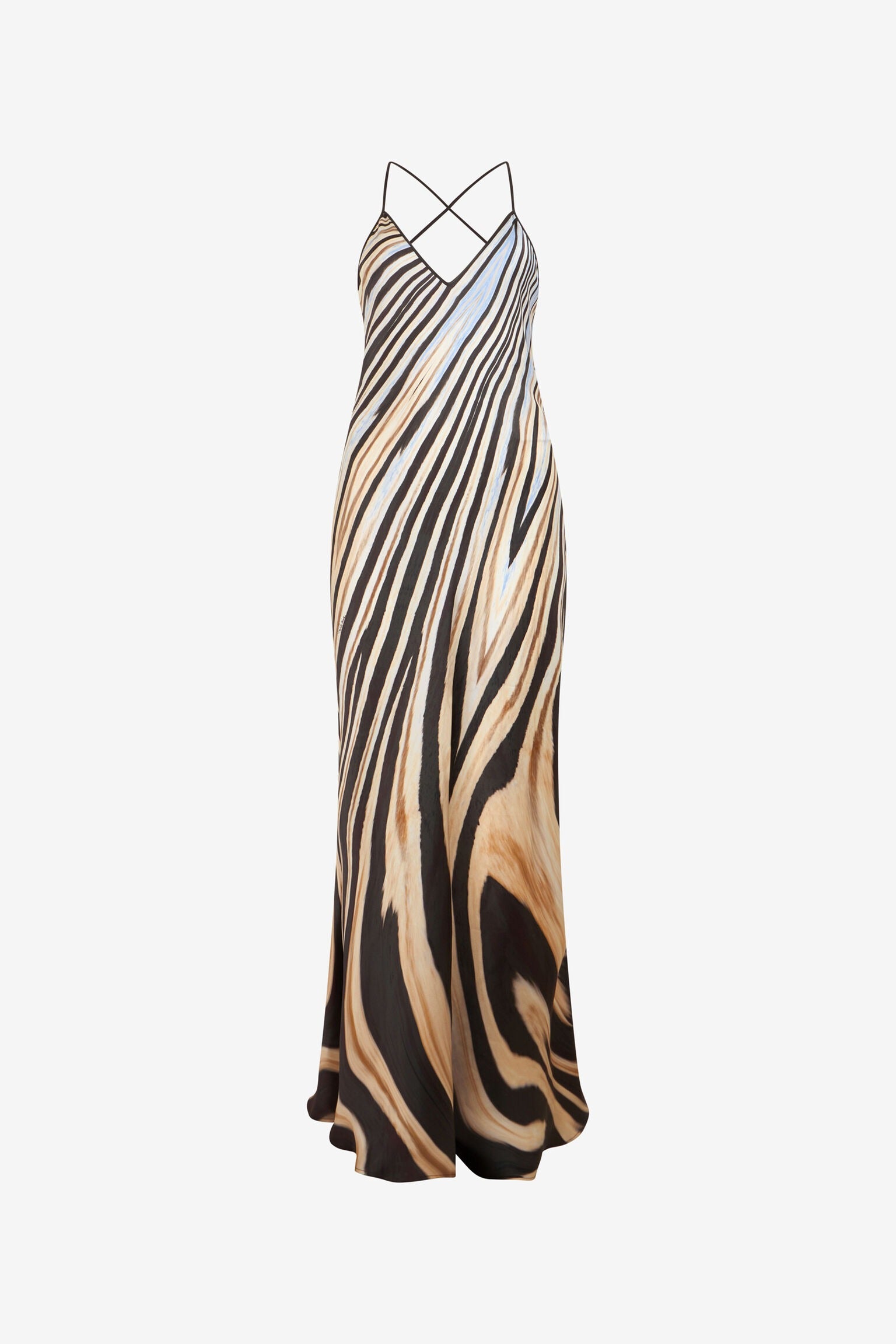 Zebra Druck Slip Kleid