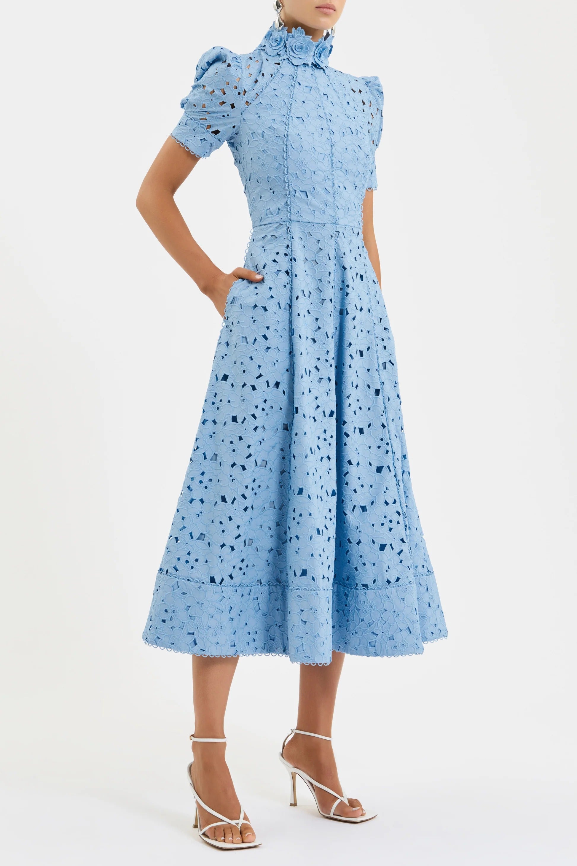 Kitsu Short Sleeve Midi Dress