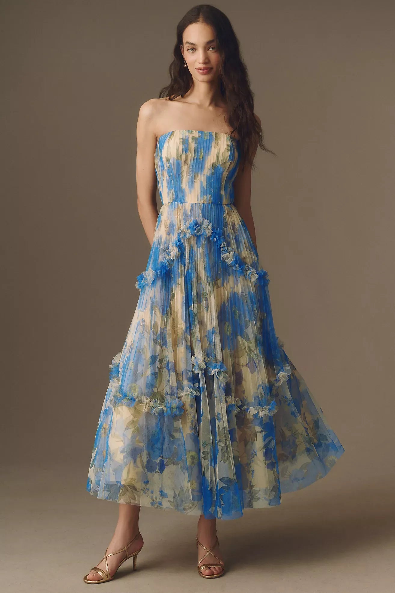 Hutch Strapless Bustier Maxi Dress