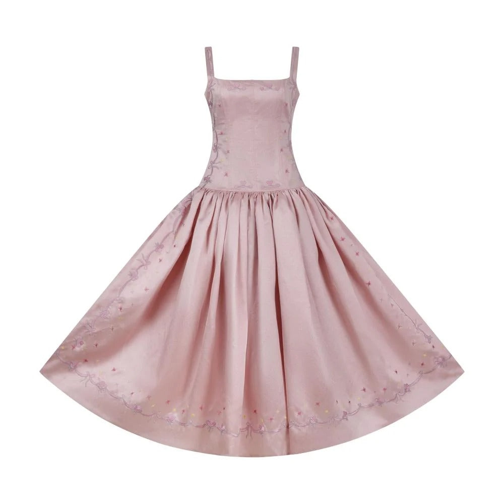 Pinky Swan Maxi Dress