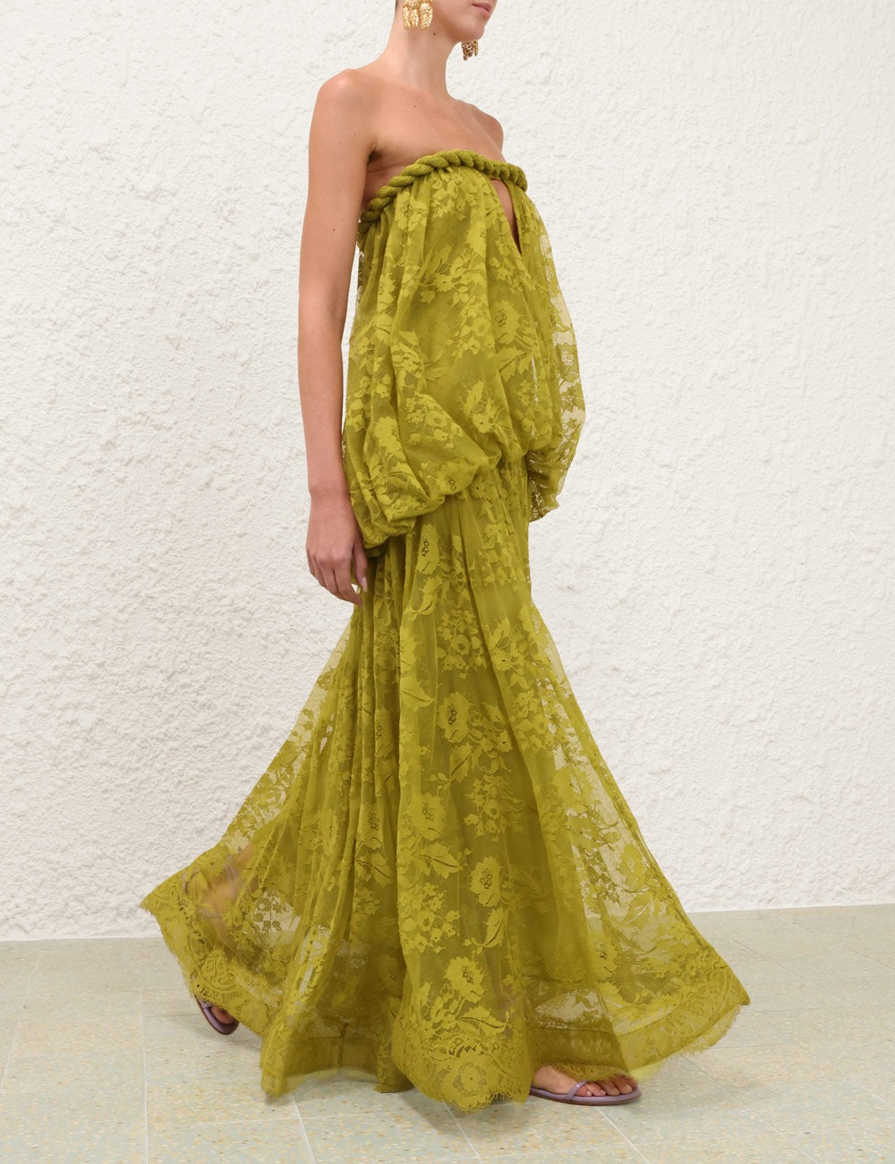 Luna Lace Bandeau Gown