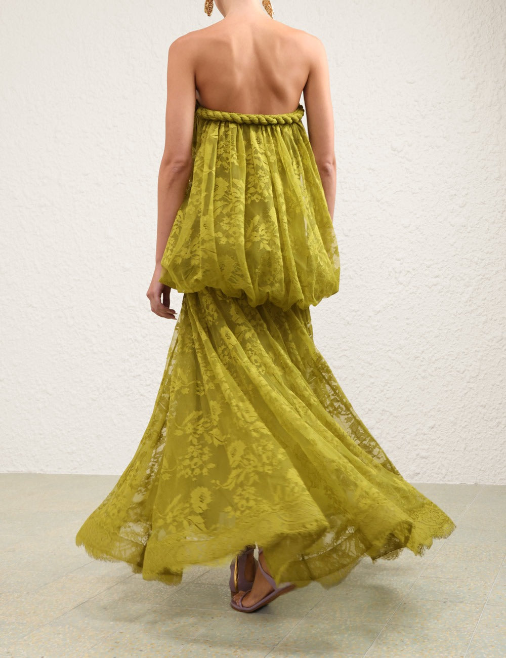 Luna Lace Bandeau Gown