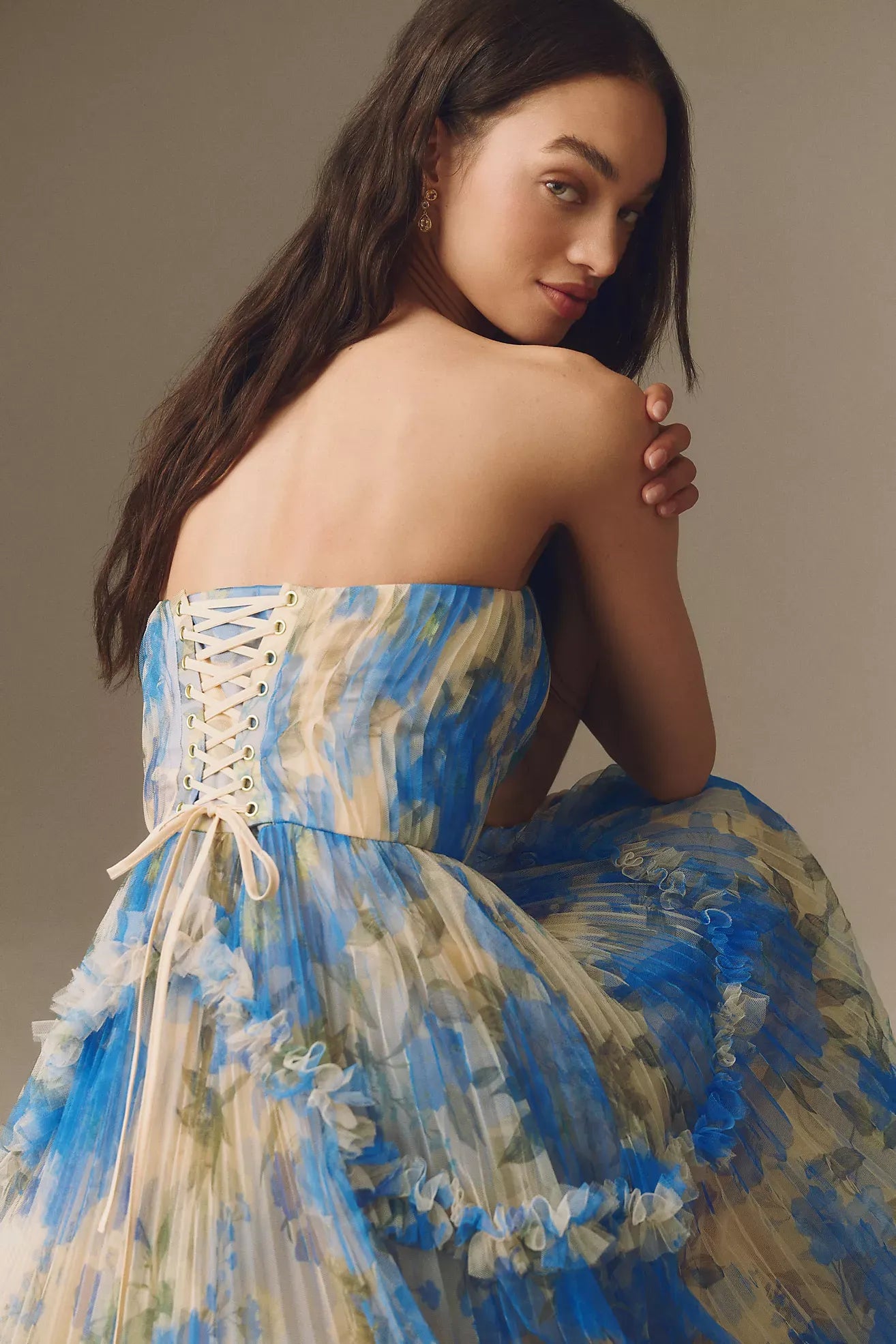 Hutch Strapless Bustier Maxi Dress