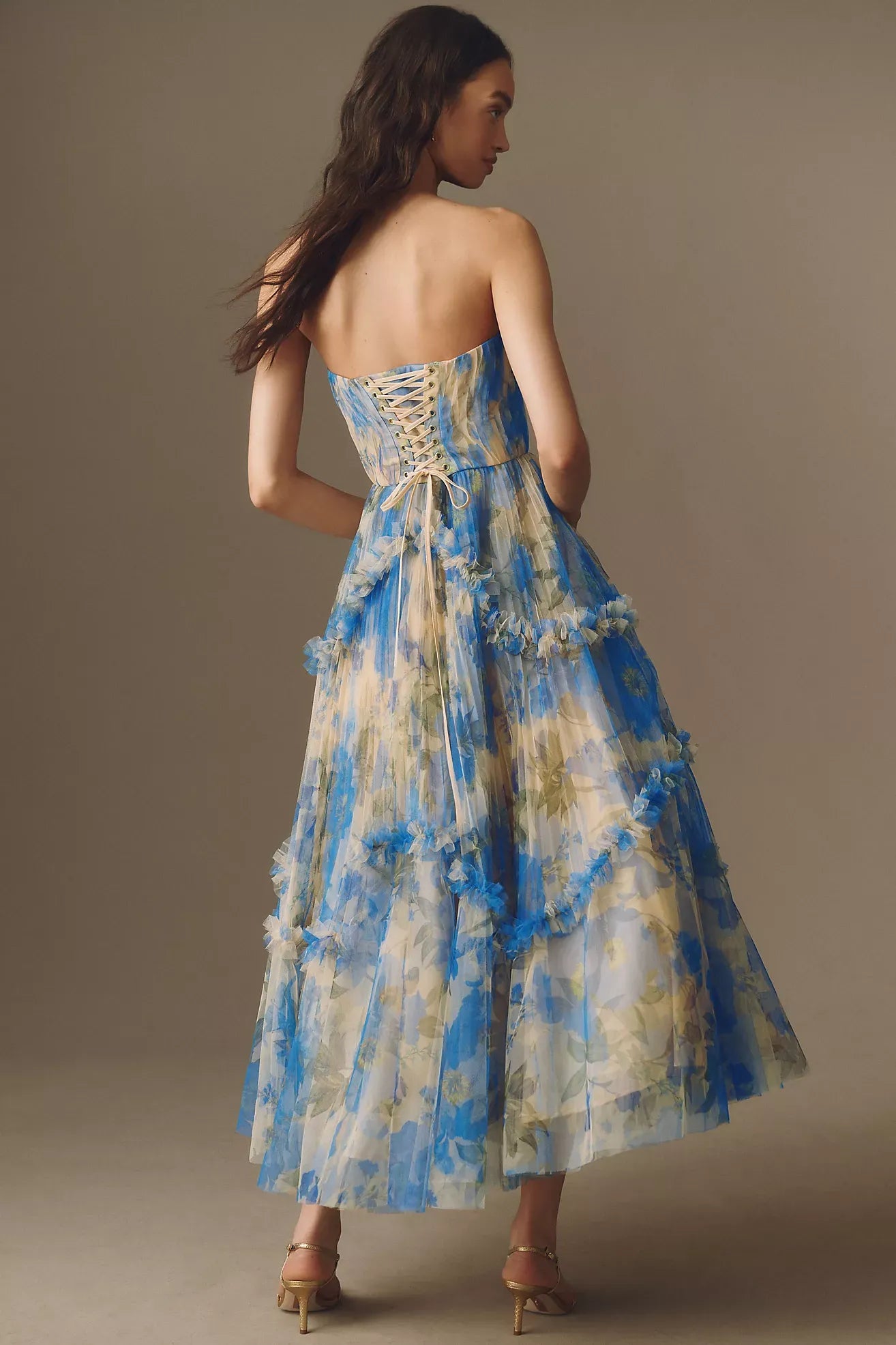 Hutch Strapless Bustier Maxi Dress