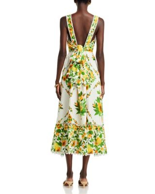 Papaya Salad Midi Dress