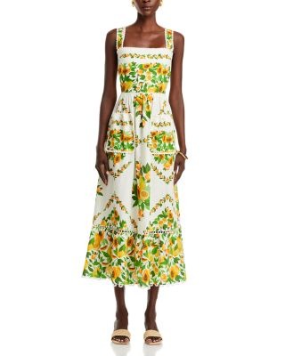 Papaya Salad Midi Dress