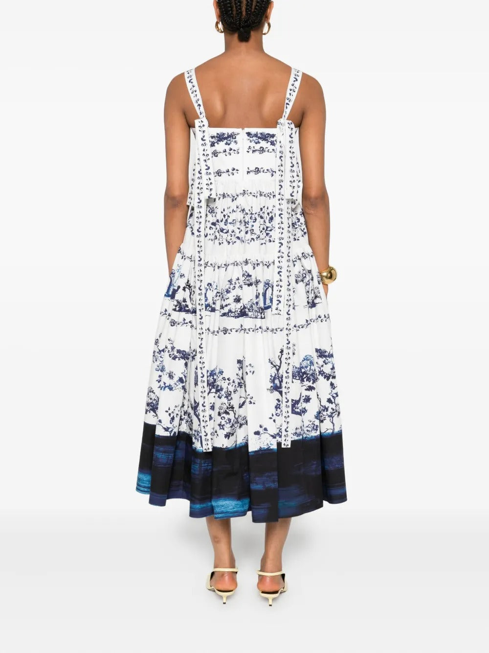 Floral-Print Midi Dress