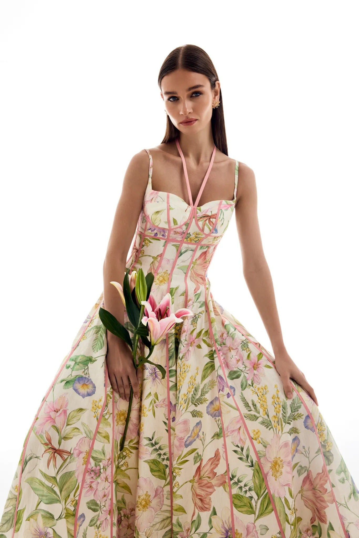 Amoréa bustier midi dress