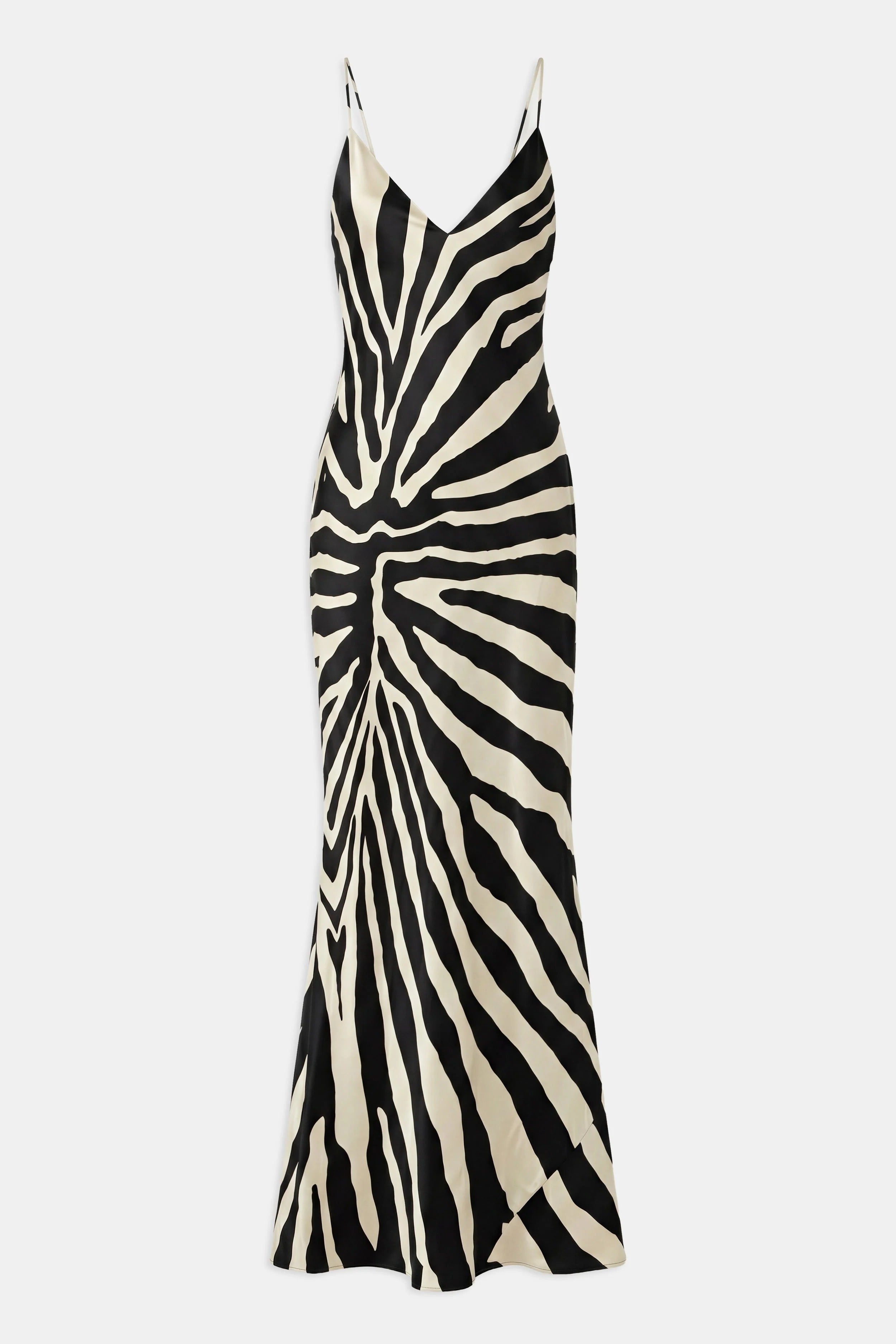 Satin Slinky Cowl Back Gown