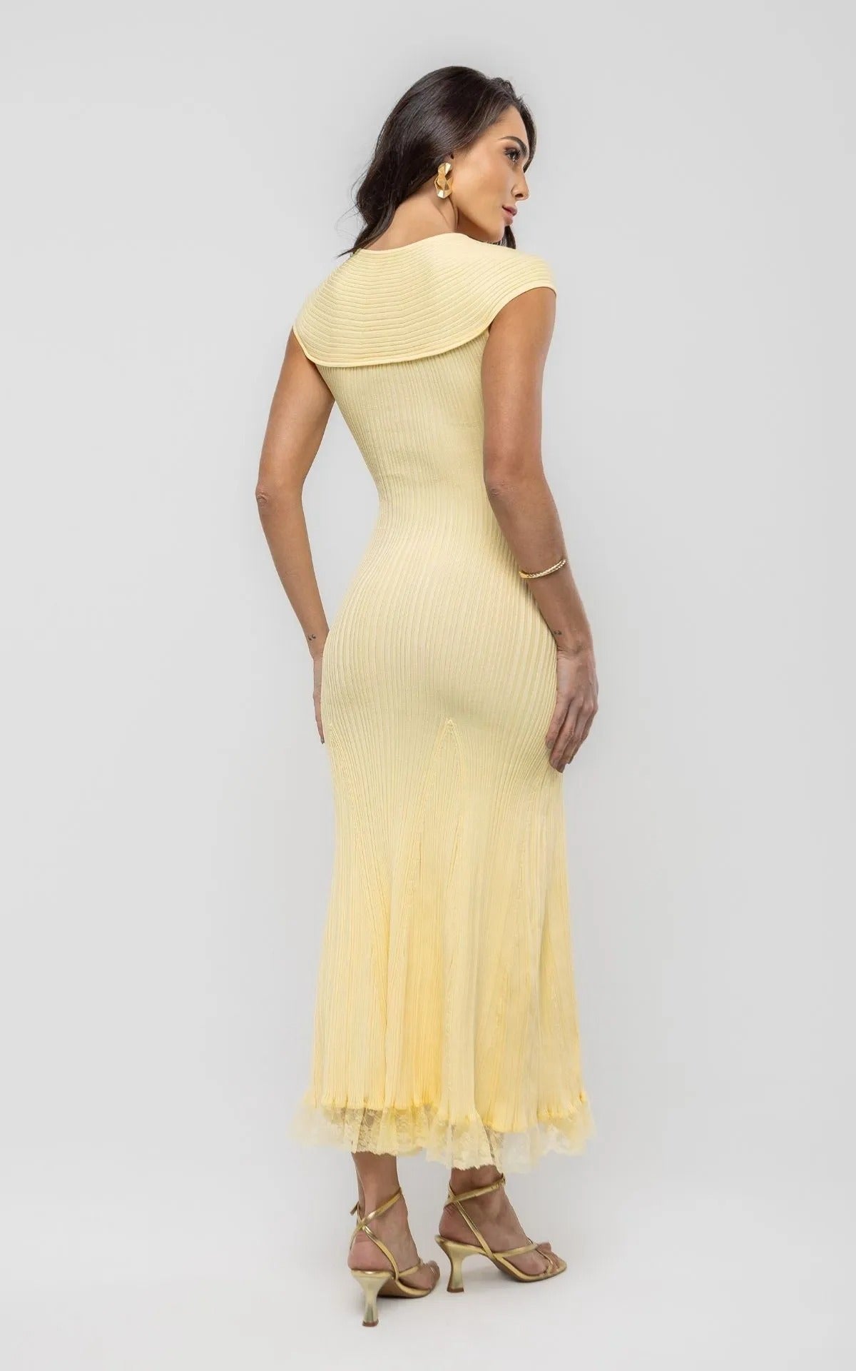 Vestido Midi Noemi Amarelo
