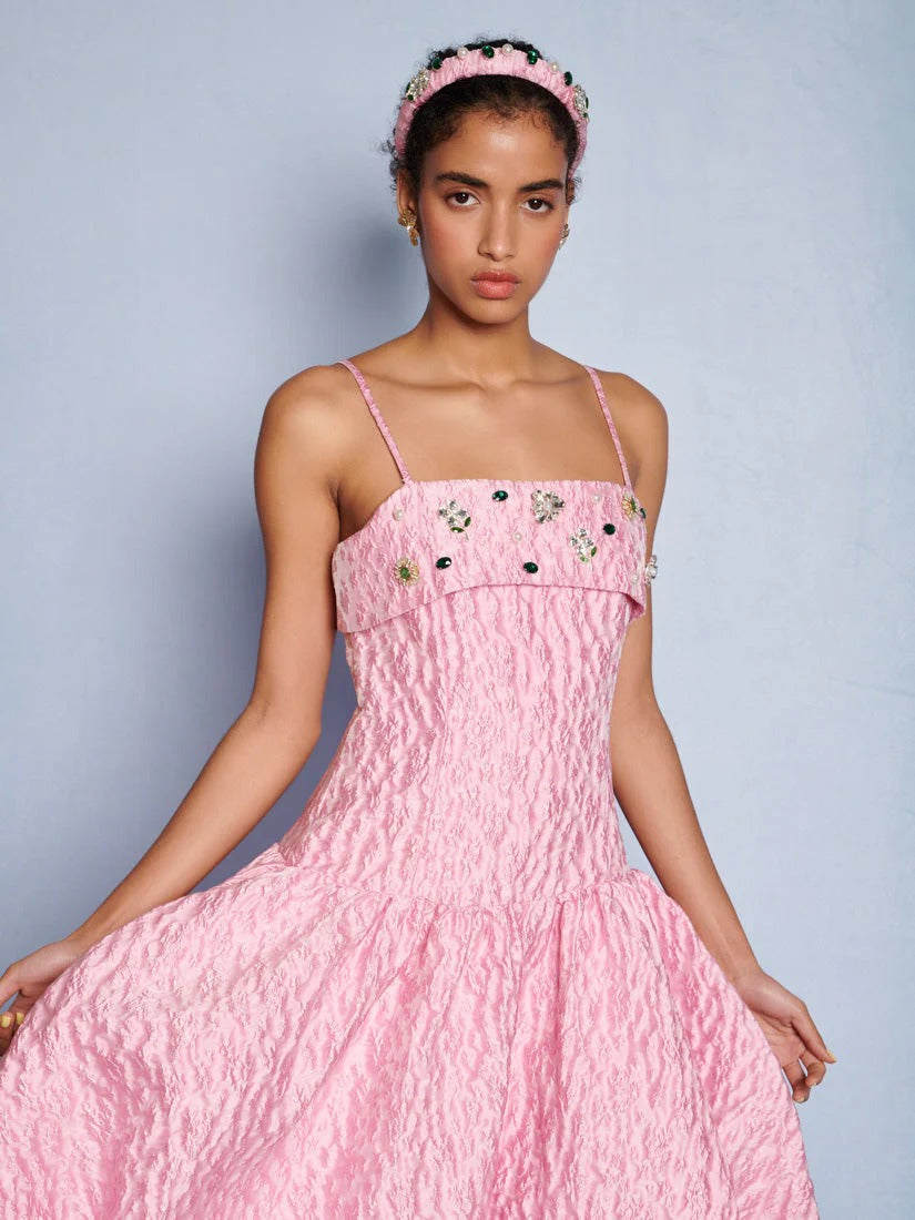 Posy Jacquard Midi Dress