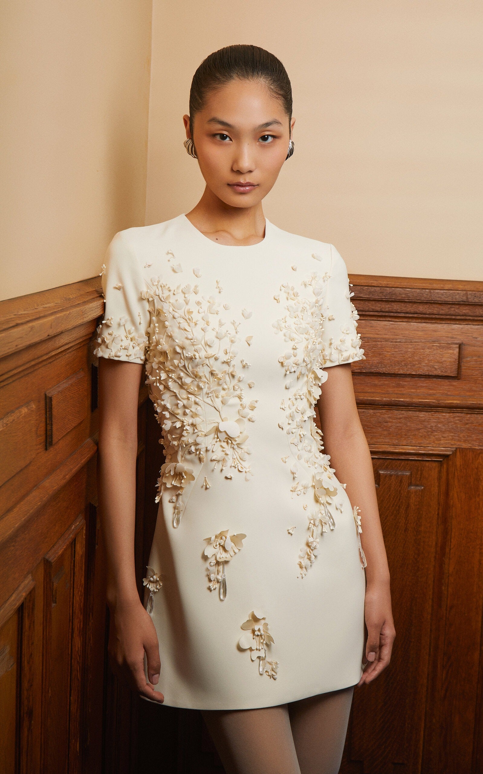 Georges Hobeika Embroidered Mini Dress