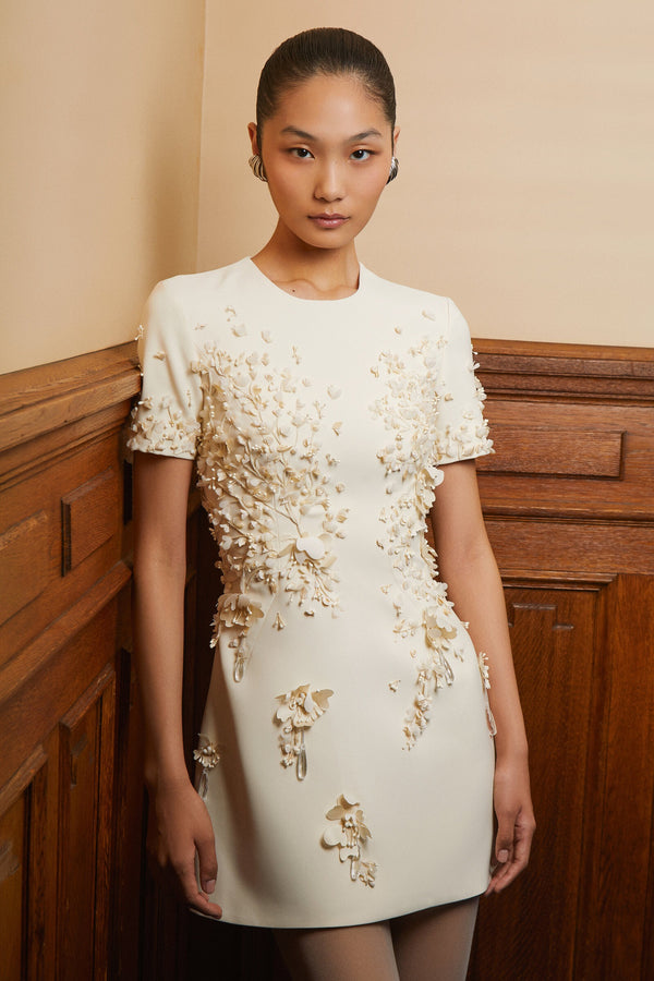 Georges Hobeika Embroidered Mini Dress