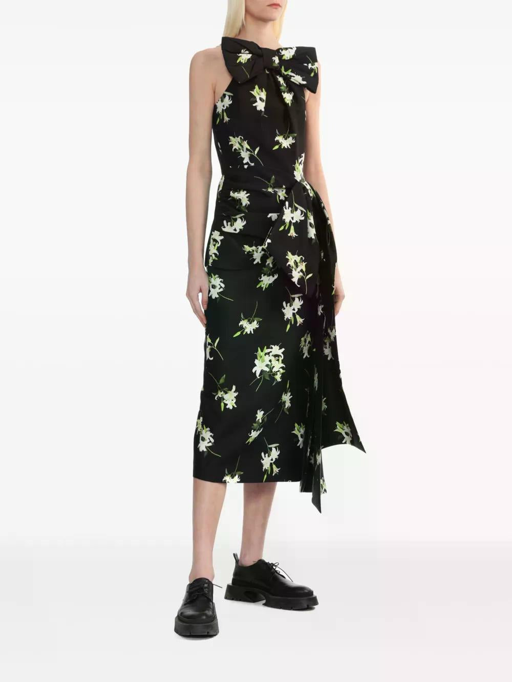 SHUSHU bow-detailed dress