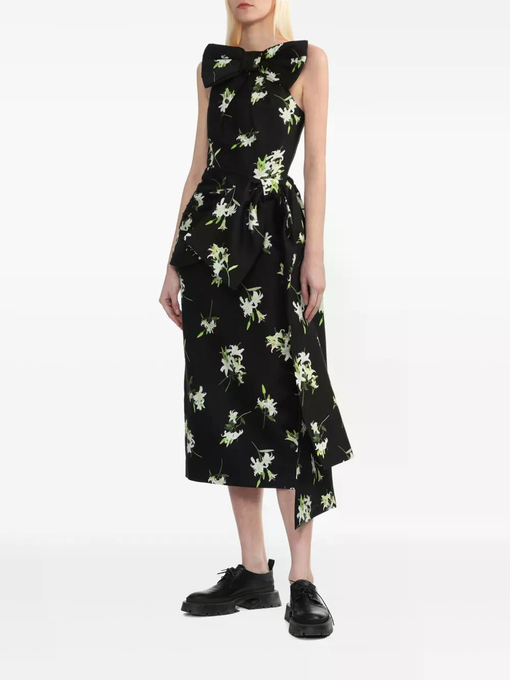 SHUSHU bow-detailed dress