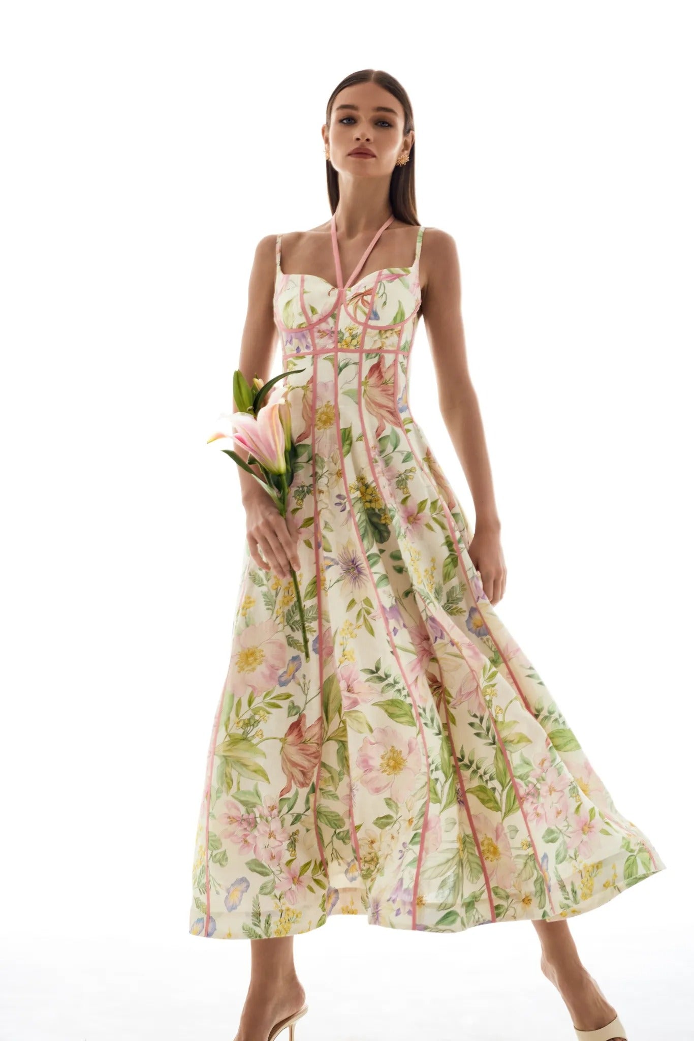 Amoréa bustier midi dress