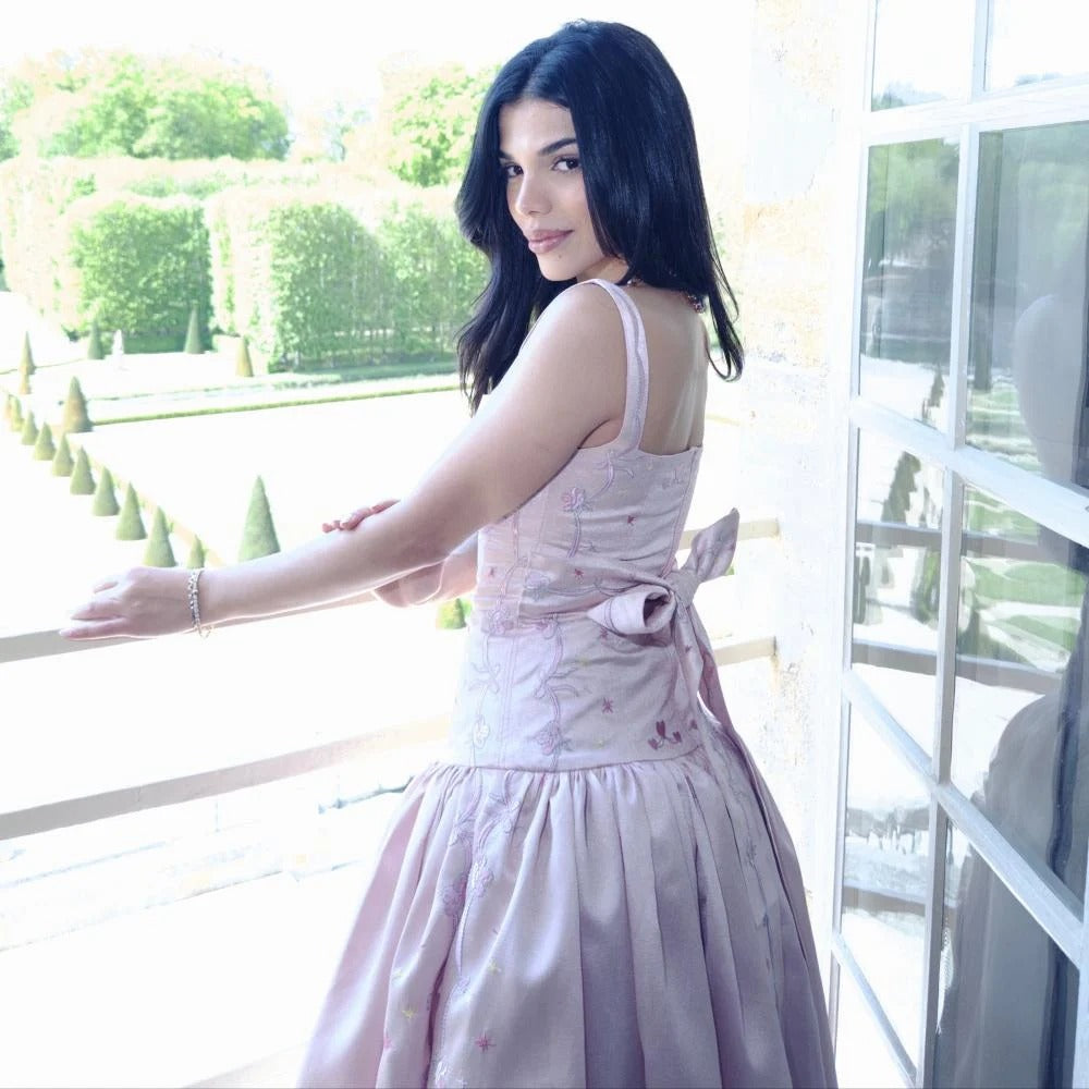 Pinky Swan Maxi Dress