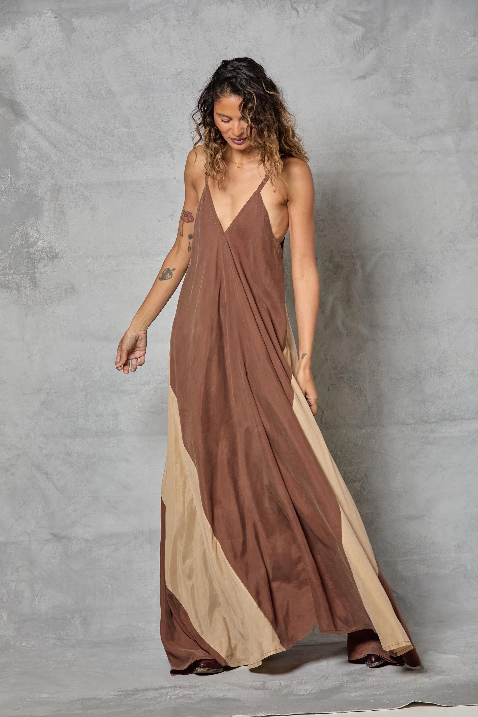 Stevie Dress In Cupro