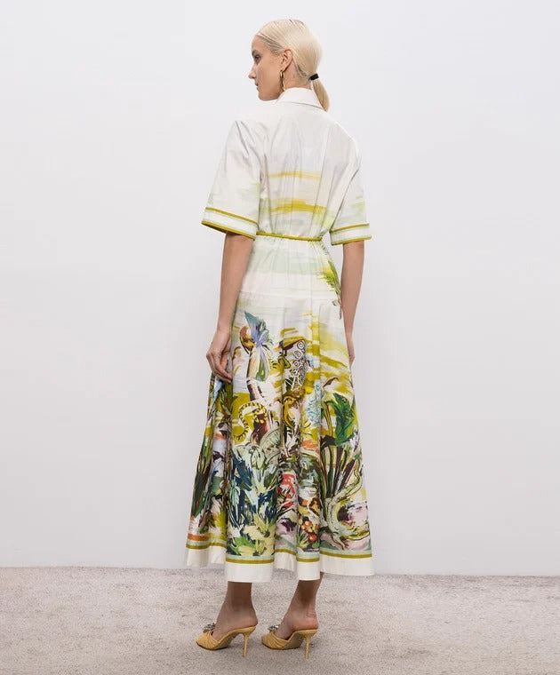 Beige Jungle Boogie shirt dress