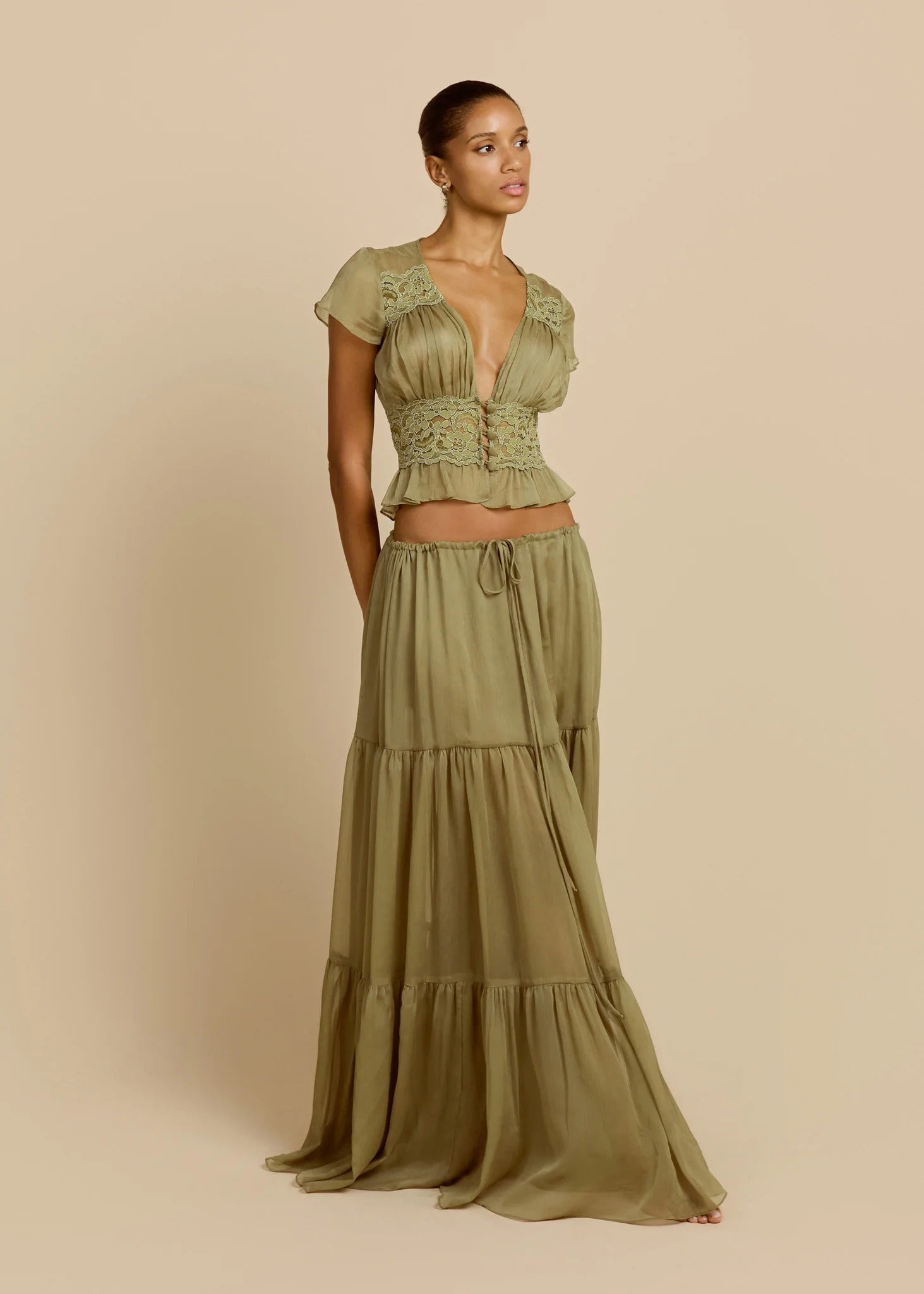 SABRINA SKIRT PISTACHIO