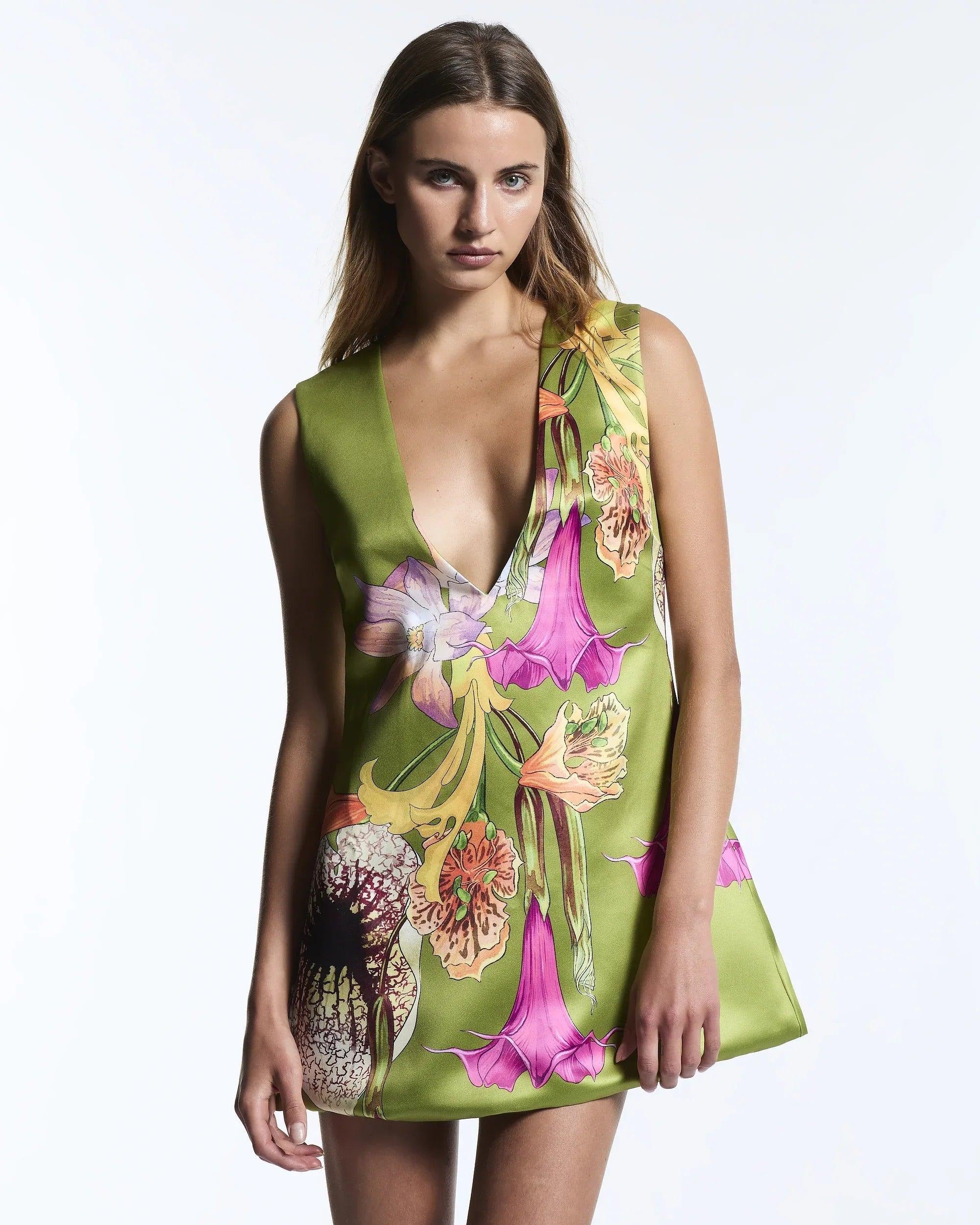 Floral Canopy V Neck Electra