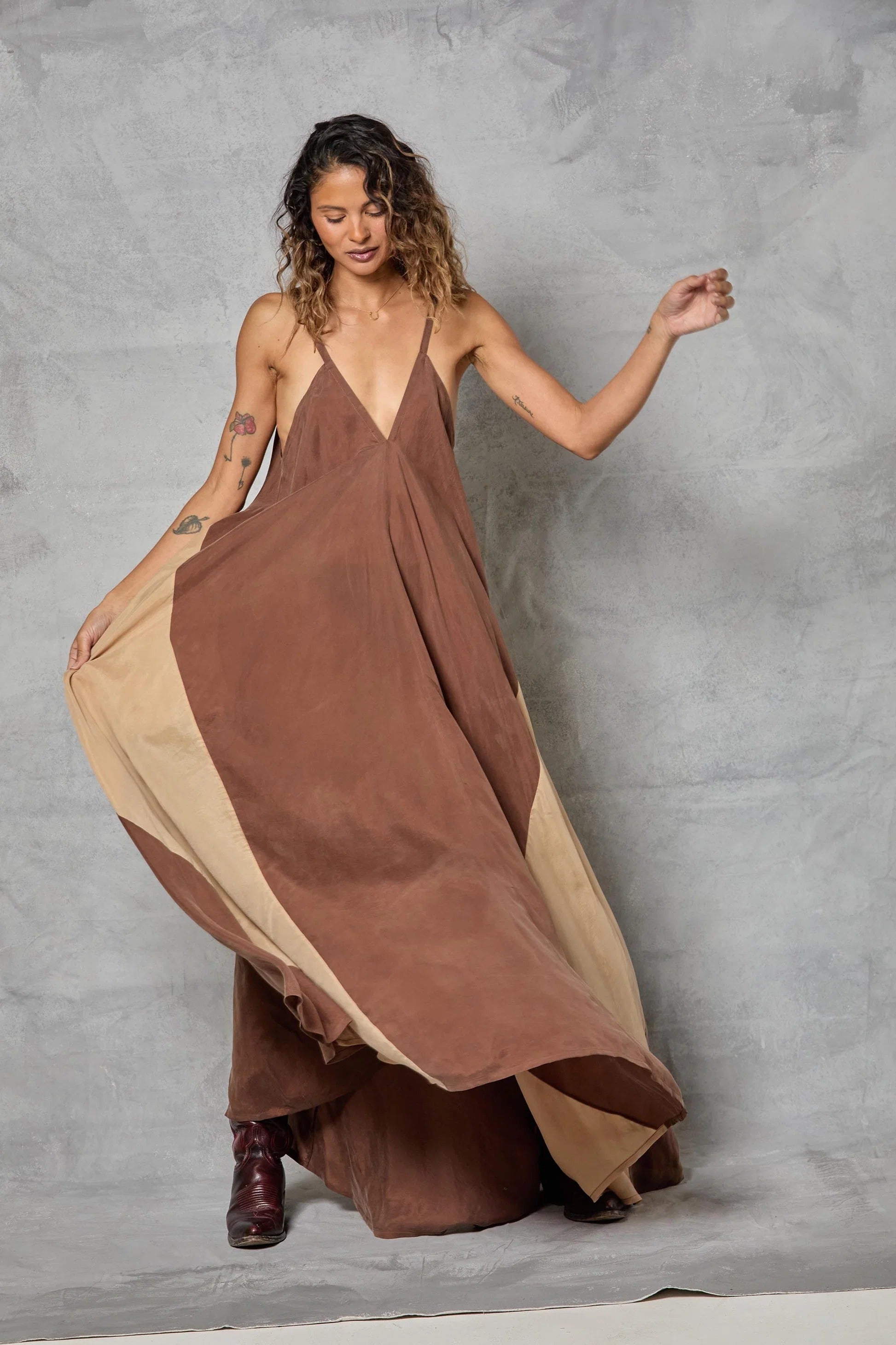 Stevie Dress In Cupro