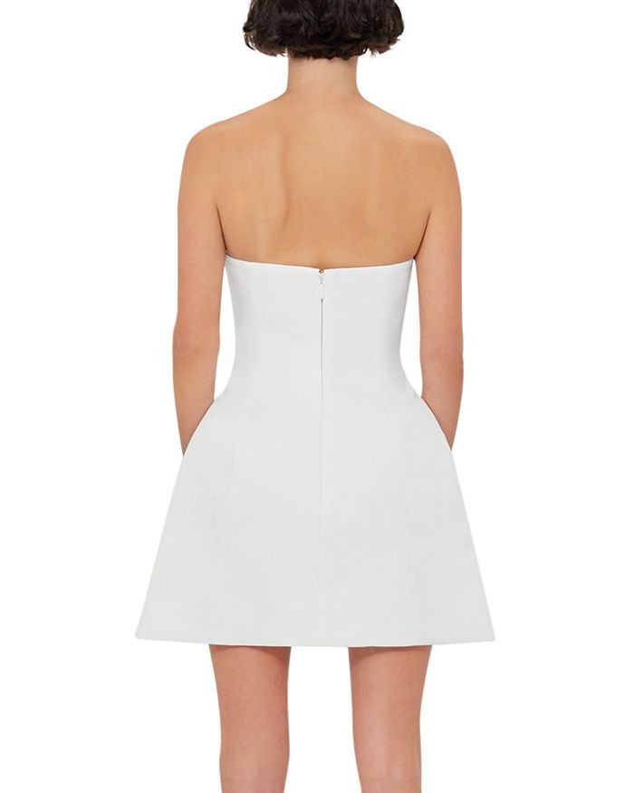 Leo Lin Rosario Applique Floral Bustier Mini Dress