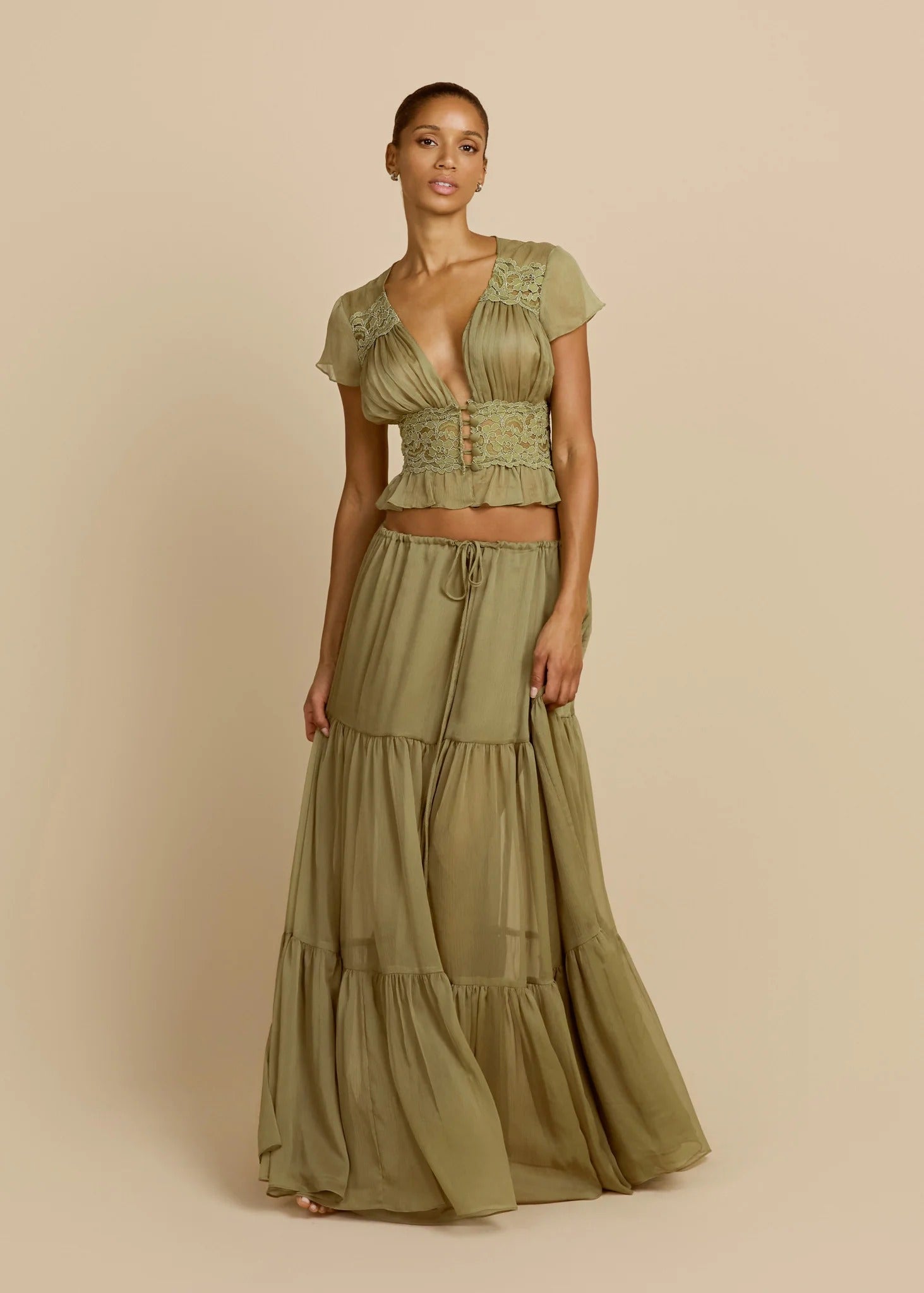 SABRINA SKIRT PISTACHIO