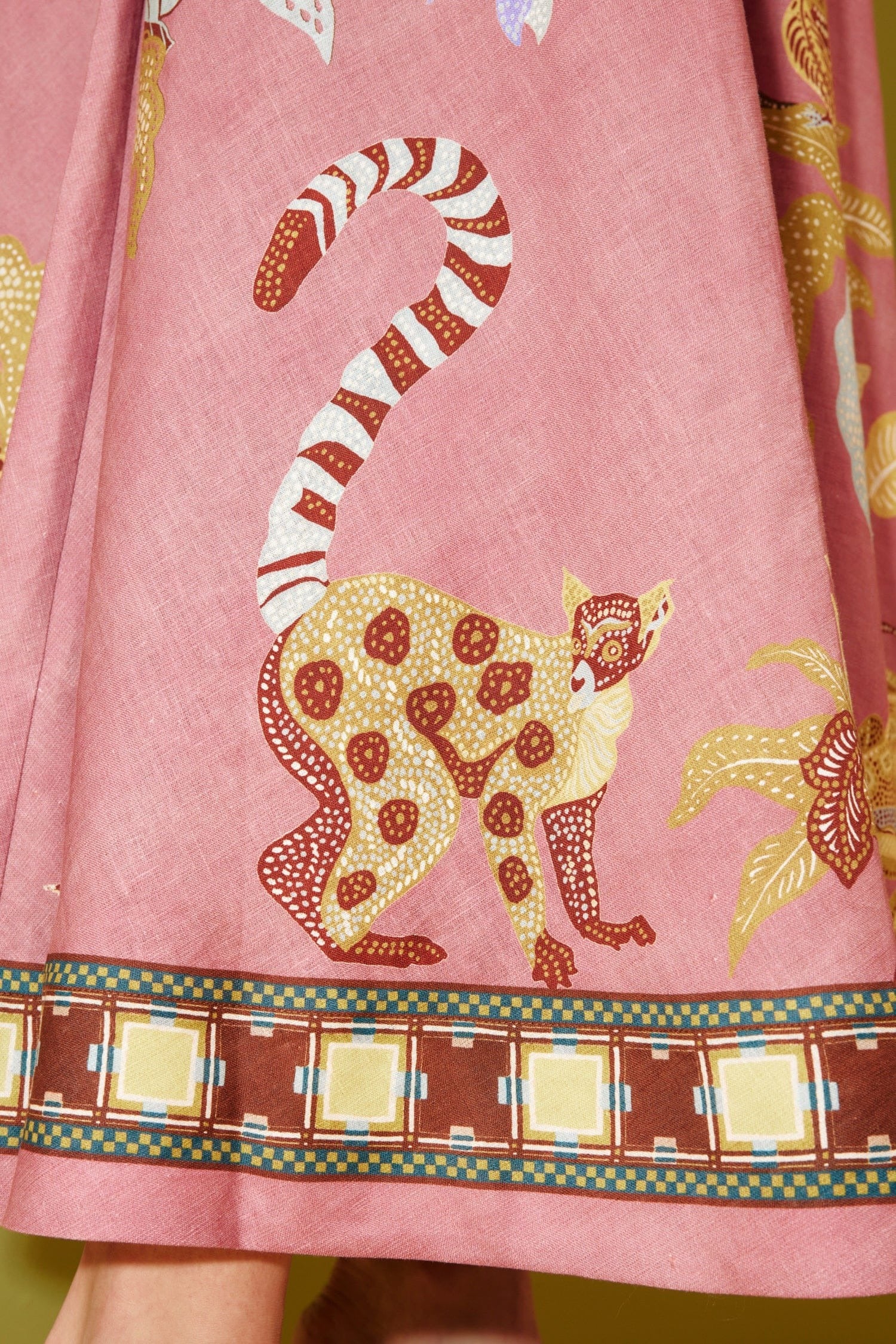 Zuri Ballet printed linen maxi dress