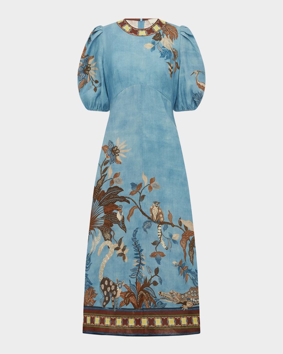 Georgie Linen Midi Dress
