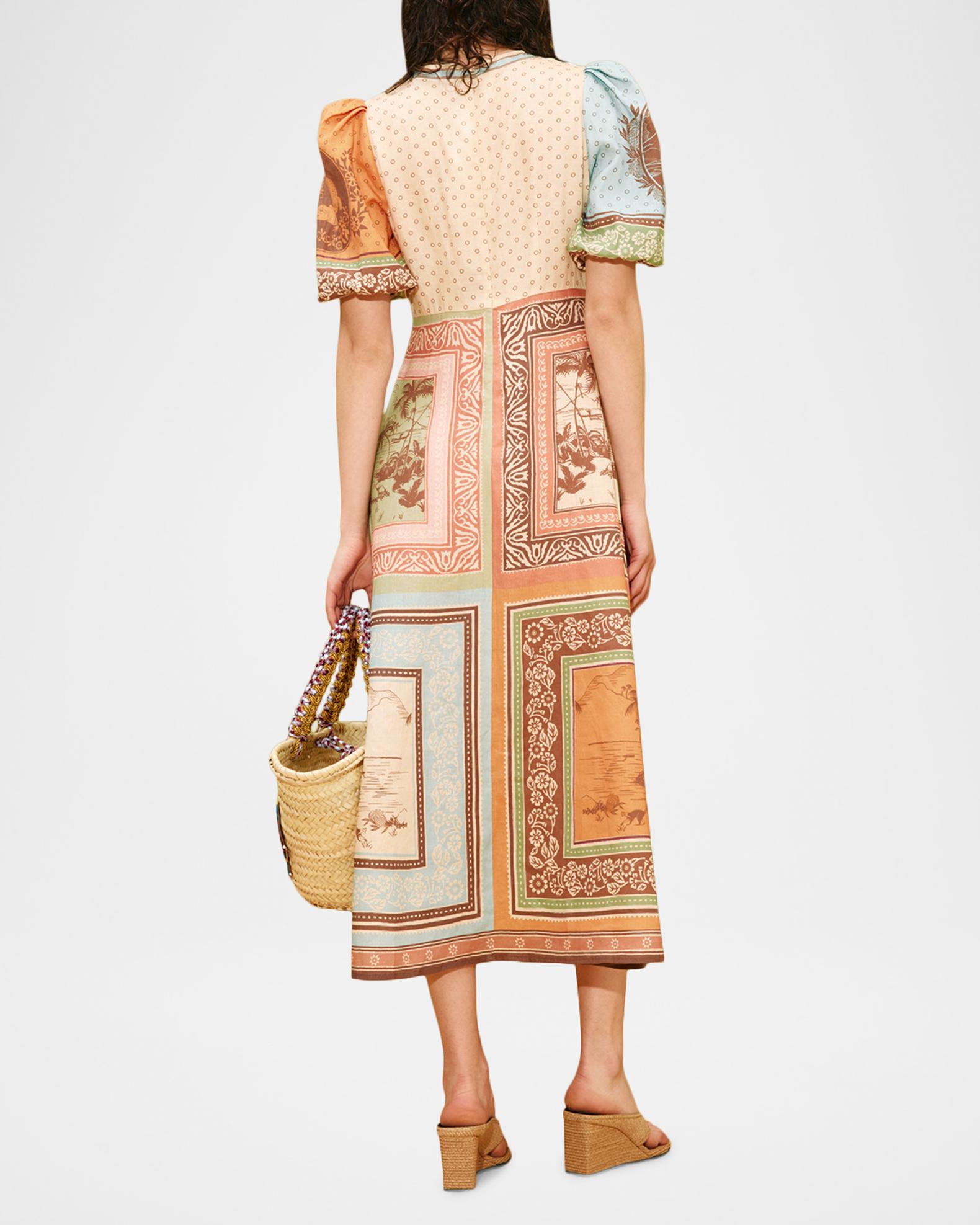 Alberta Linen Midi Dress