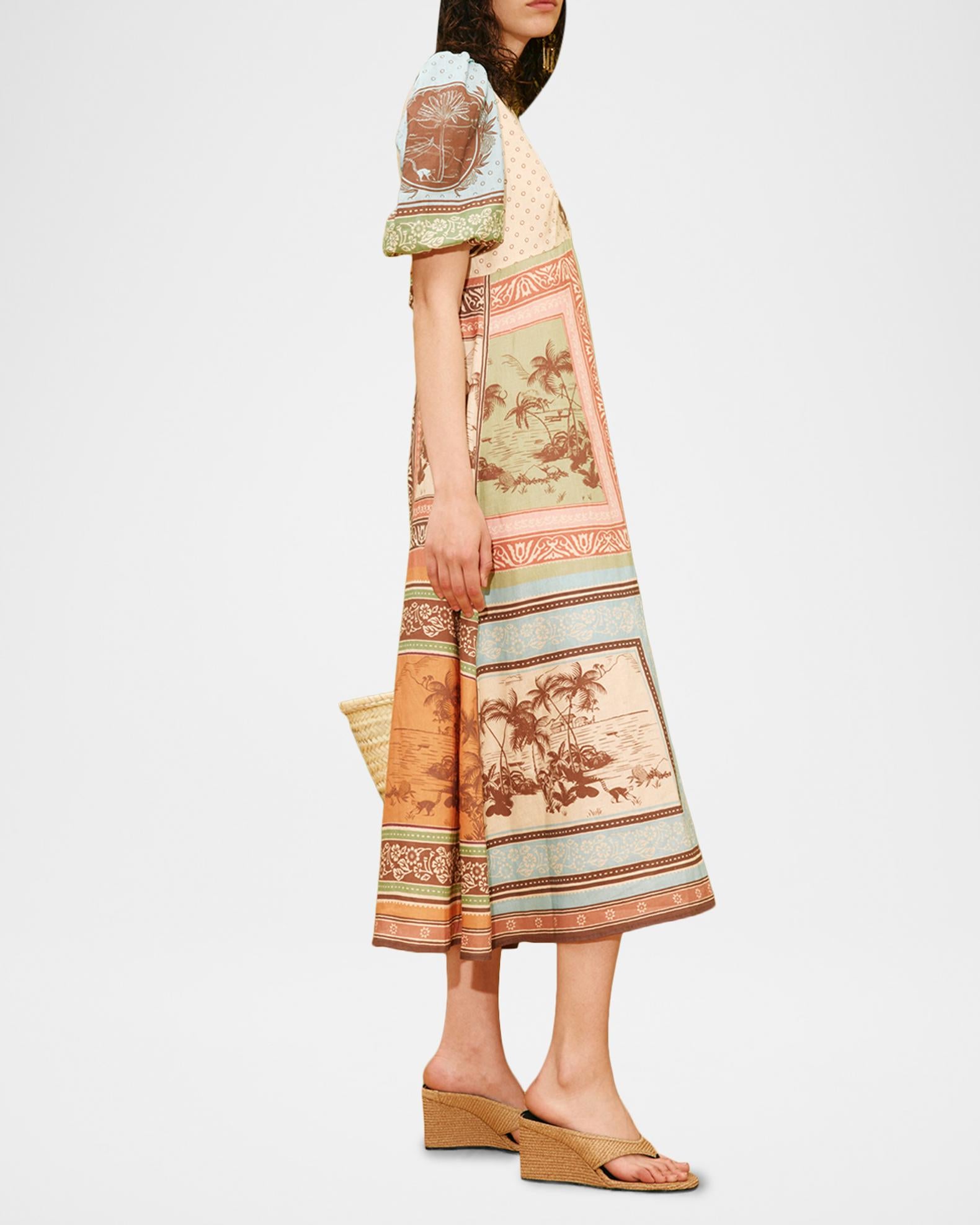 Alberta Linen Midi Dress