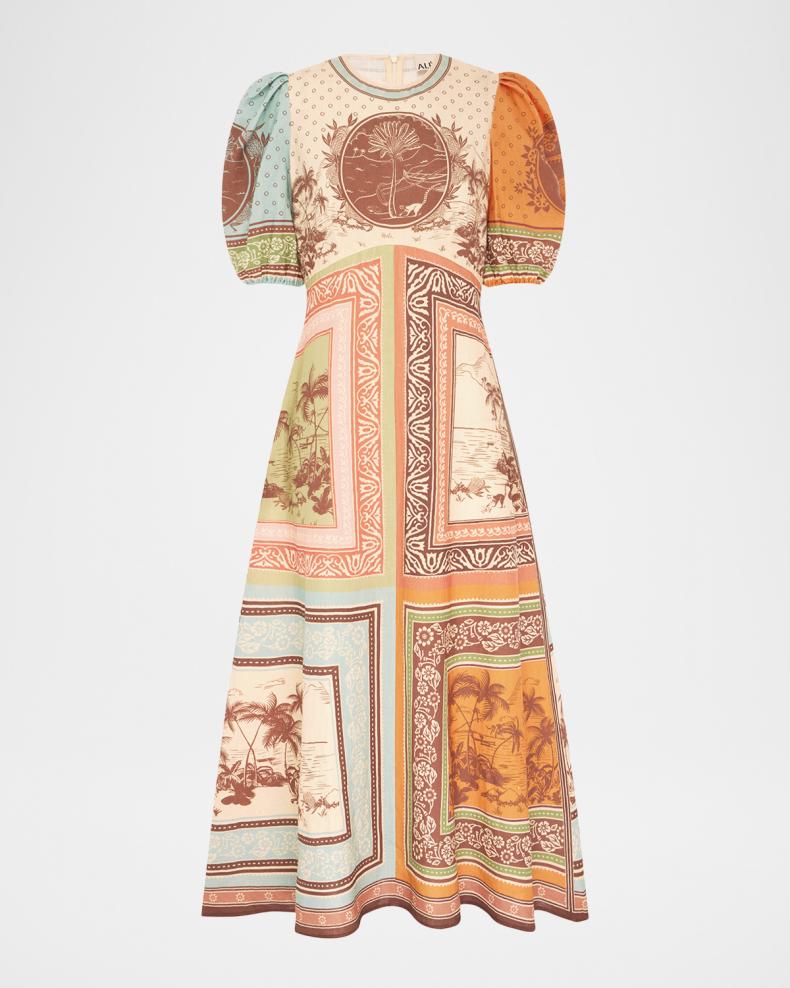 Alberta Linen Midi Dress