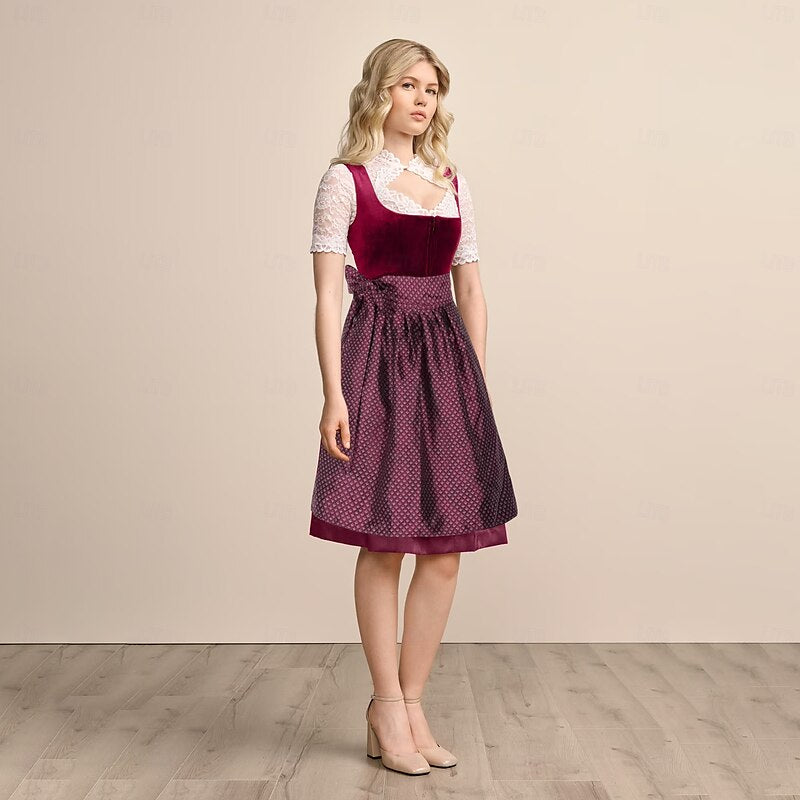 DirndlPop?Rot Vanessa Dirndl?Bayern?Kost¨¹me?f¨¹r?das?Bierfest	