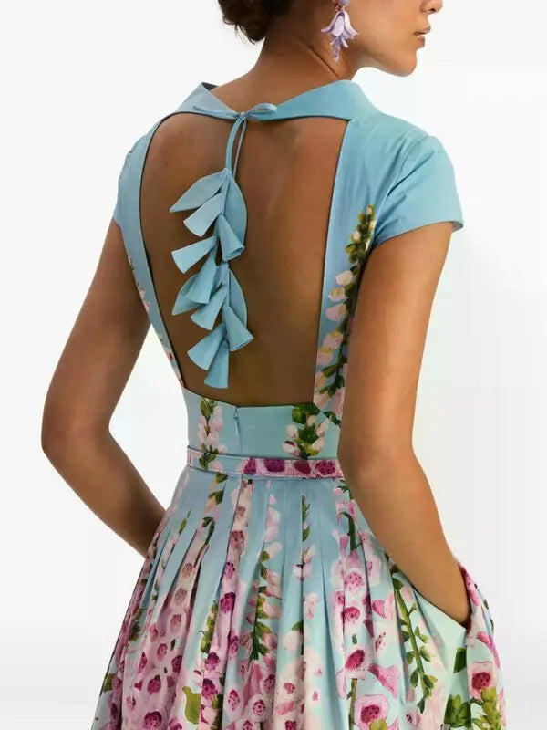 Floral-pattern Midi Dress