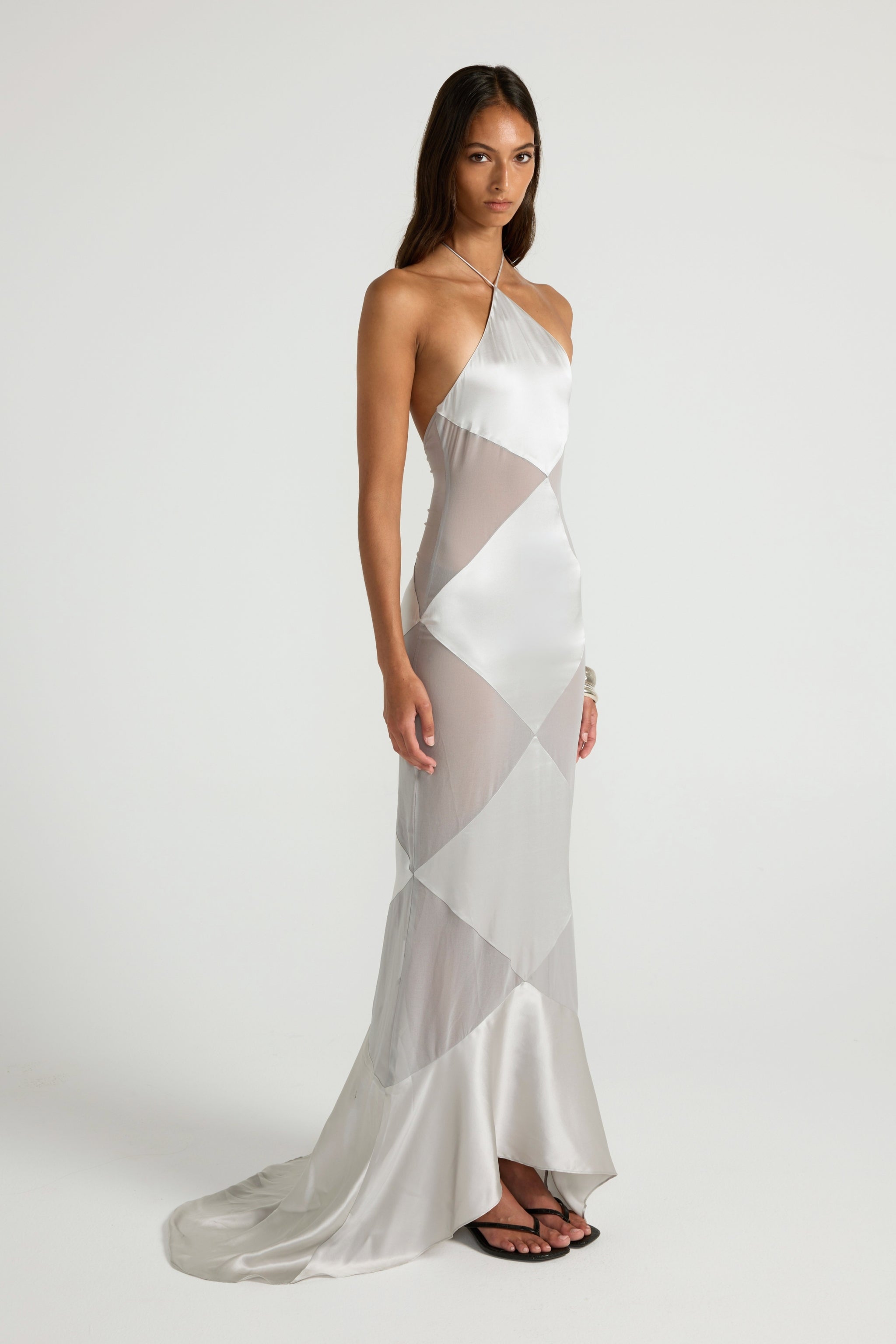 Delphine Gown - Silver