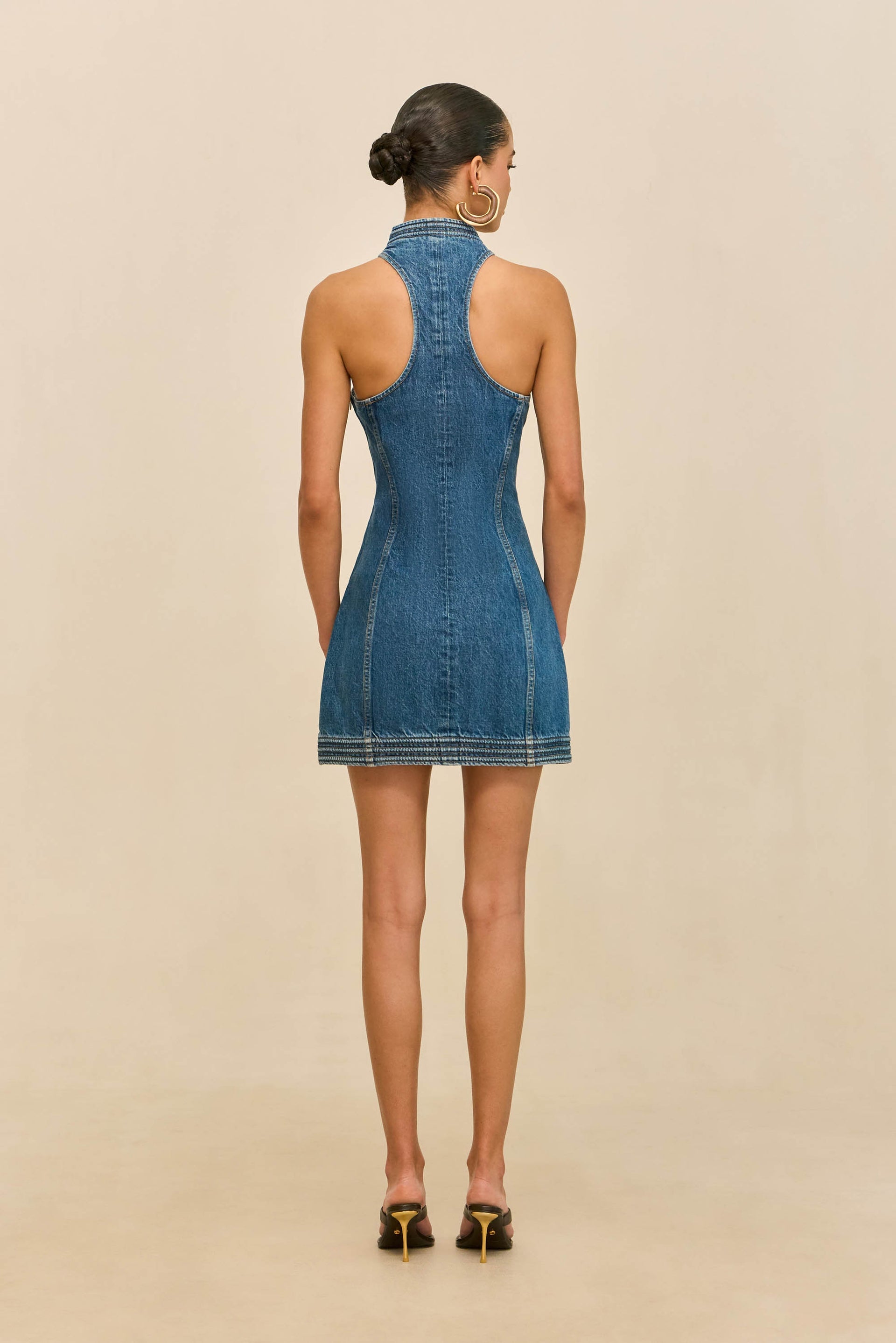 AZURA DRESS - 80S BLUE