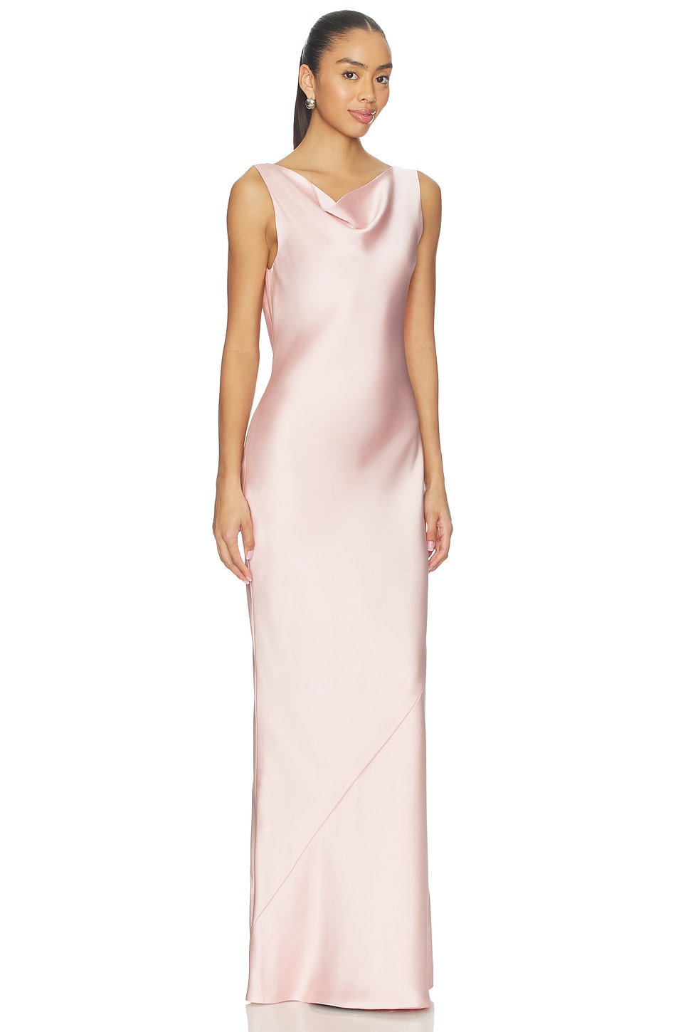 VESTIDO LARGO SLEEVELESS LOW BACK DRAPE