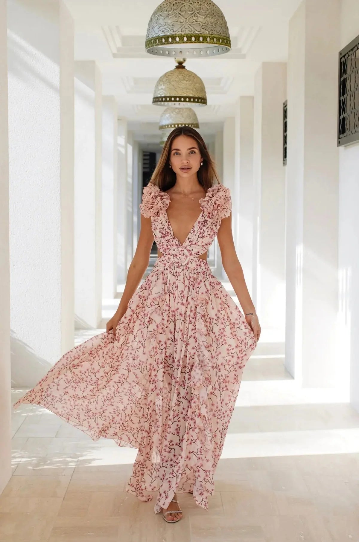 PINK CASSINI DRESS