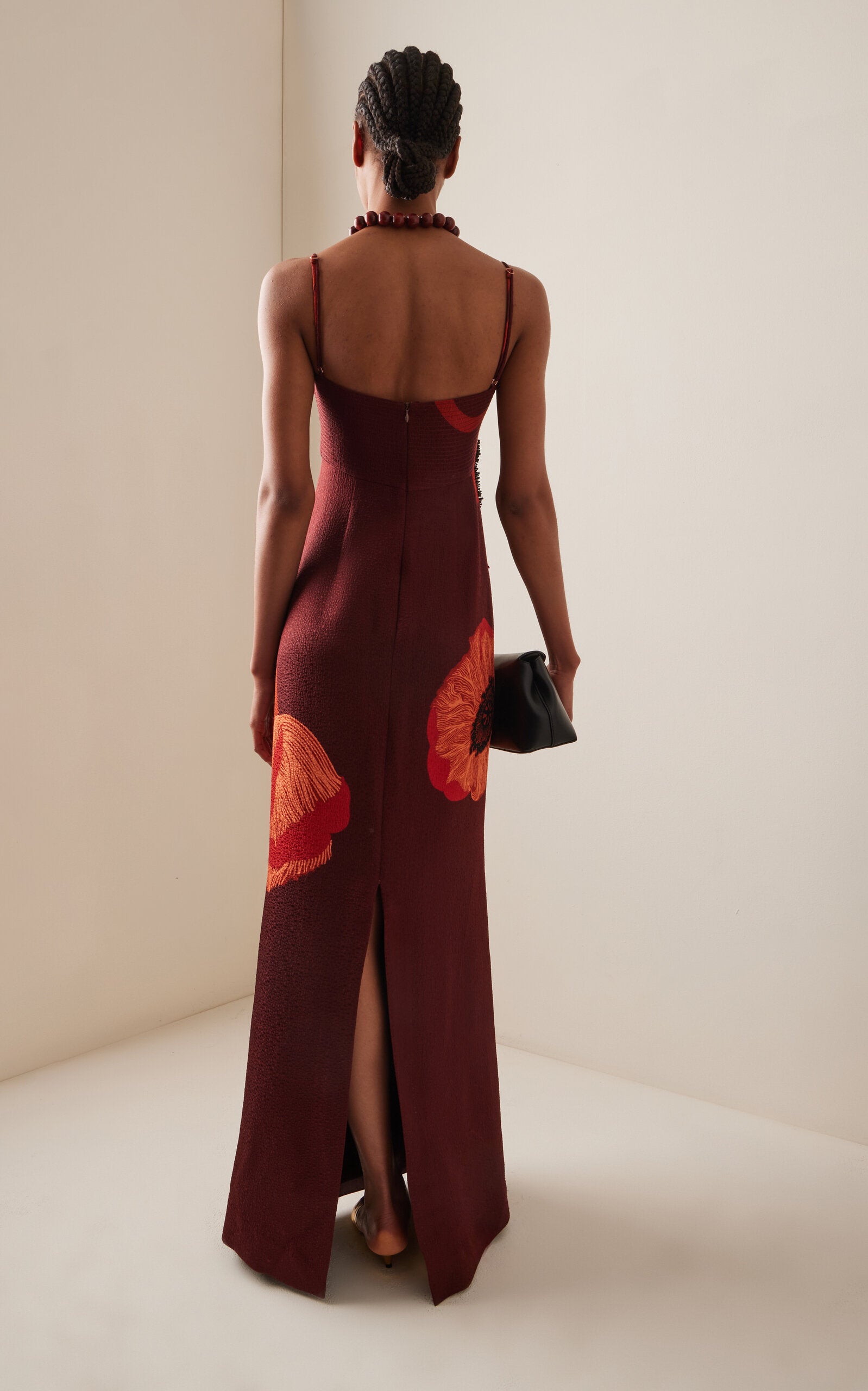 Plentiful Qualities Embellished Wool-Silk Maxi Dress
