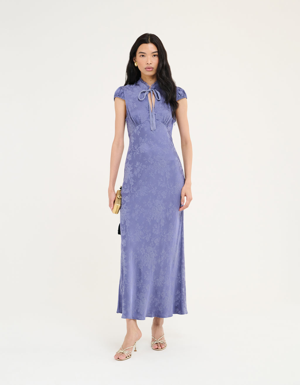 Portofino Maxi Dress | Indigo Jacquard