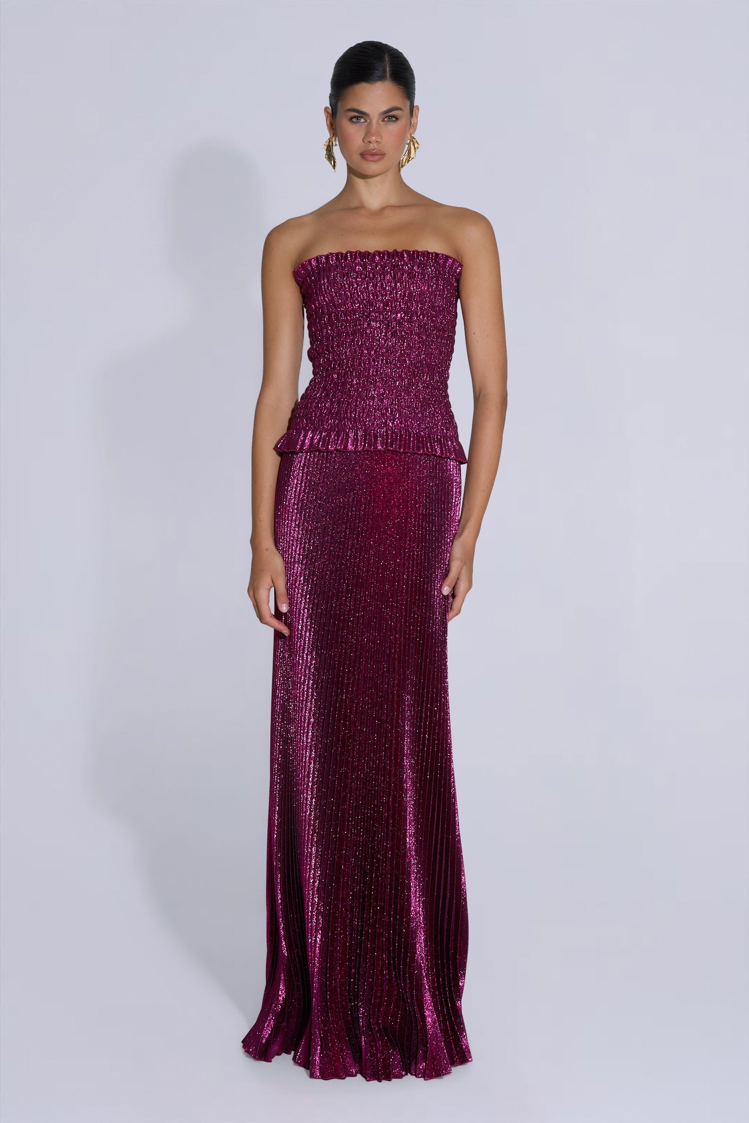 Maya Gown - Sangria Glitter