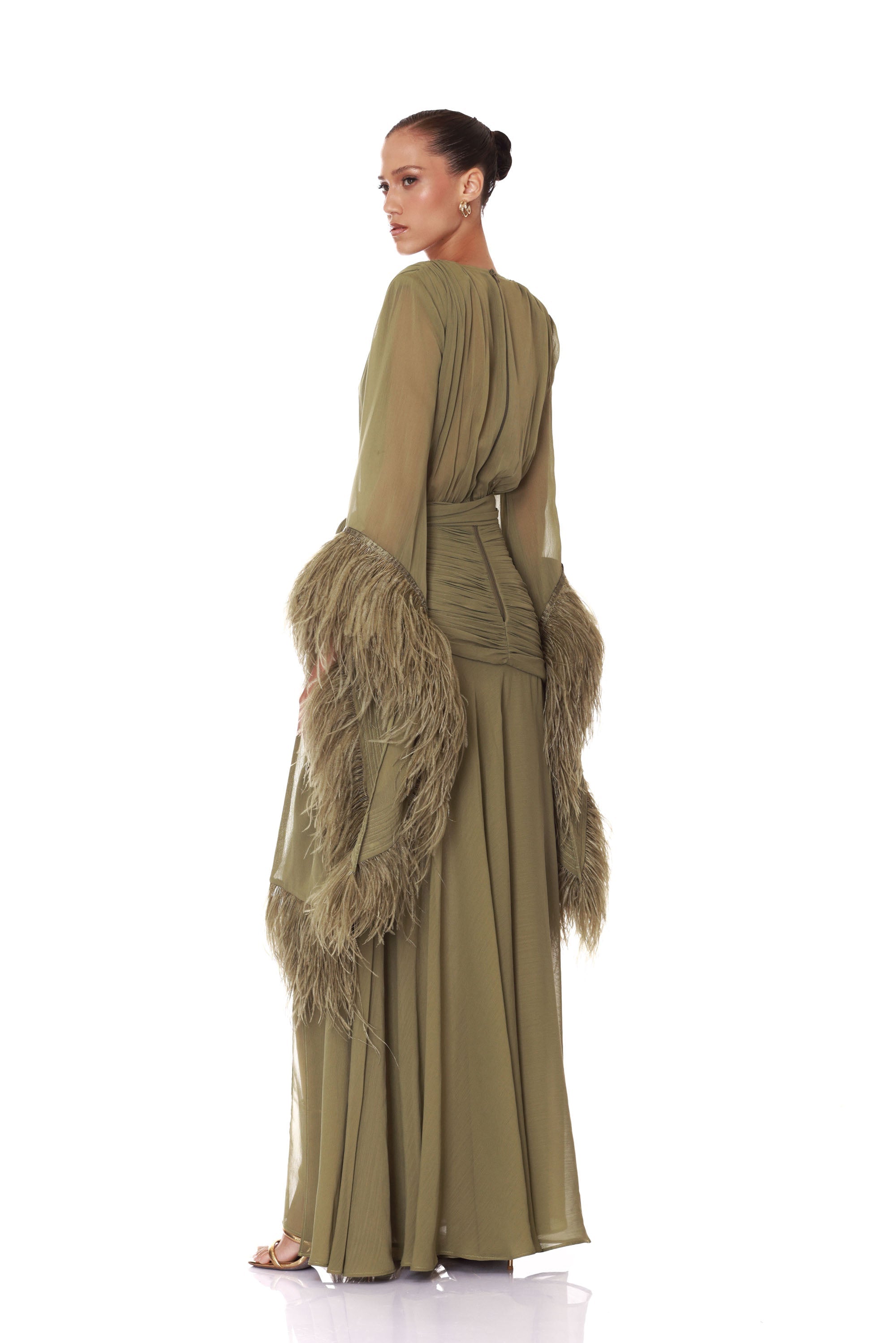 Geisha Sage Maxi Dress