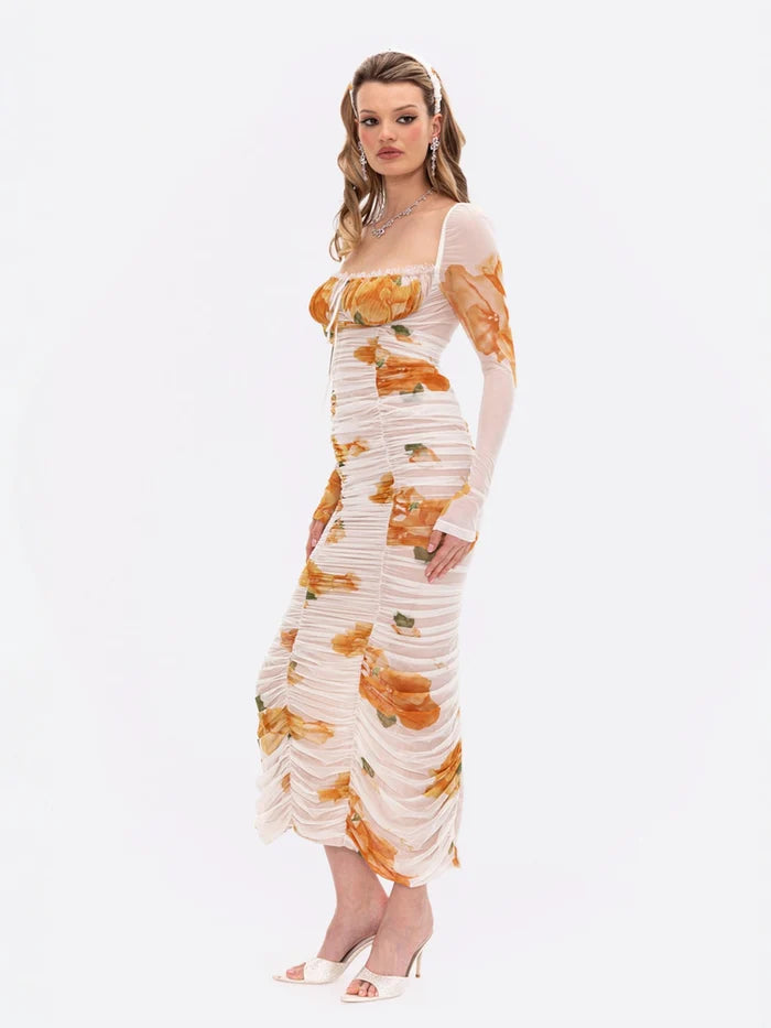 Mariah Dress: Floral Maxi Dress