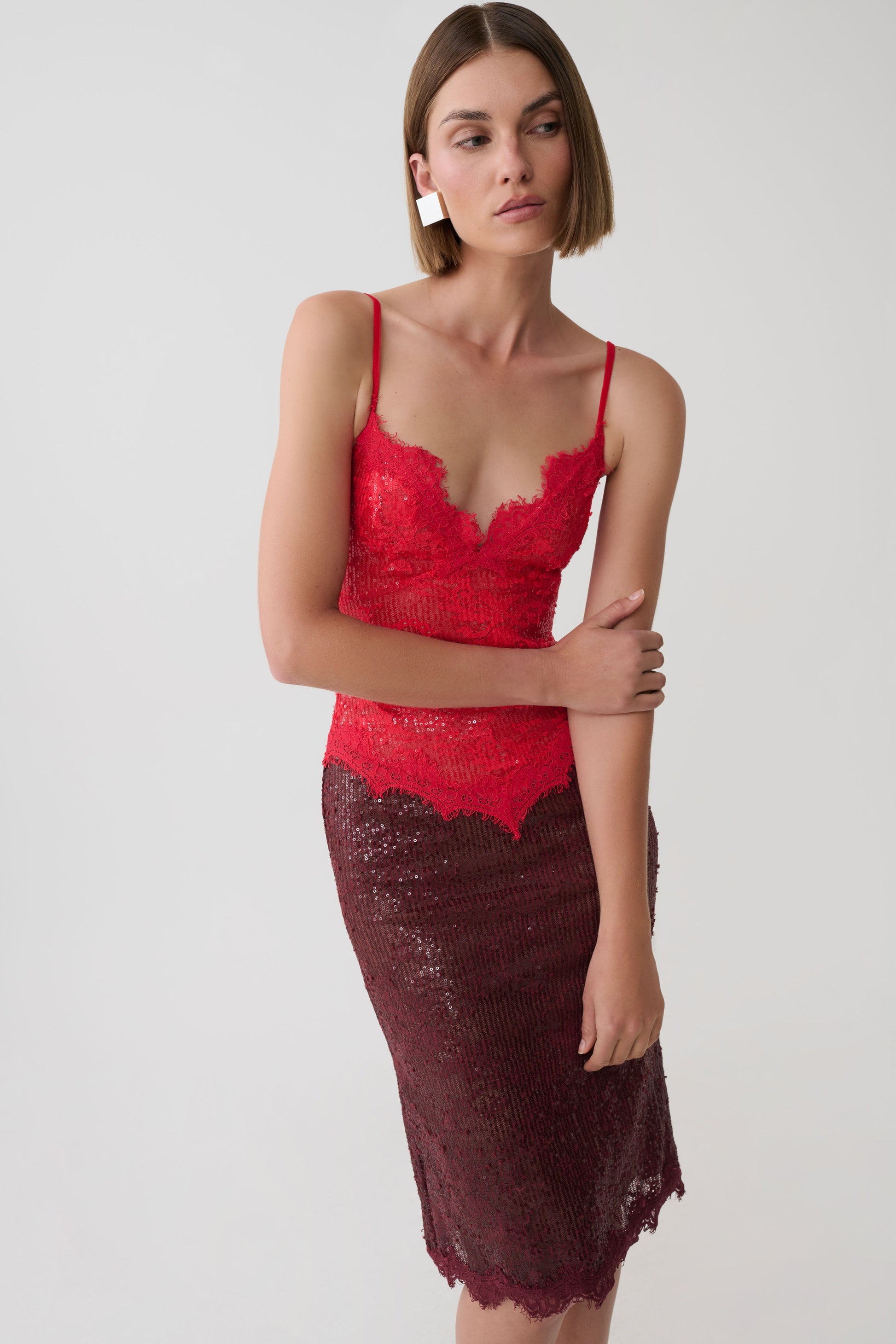 Jaimee Lace Midi Dress