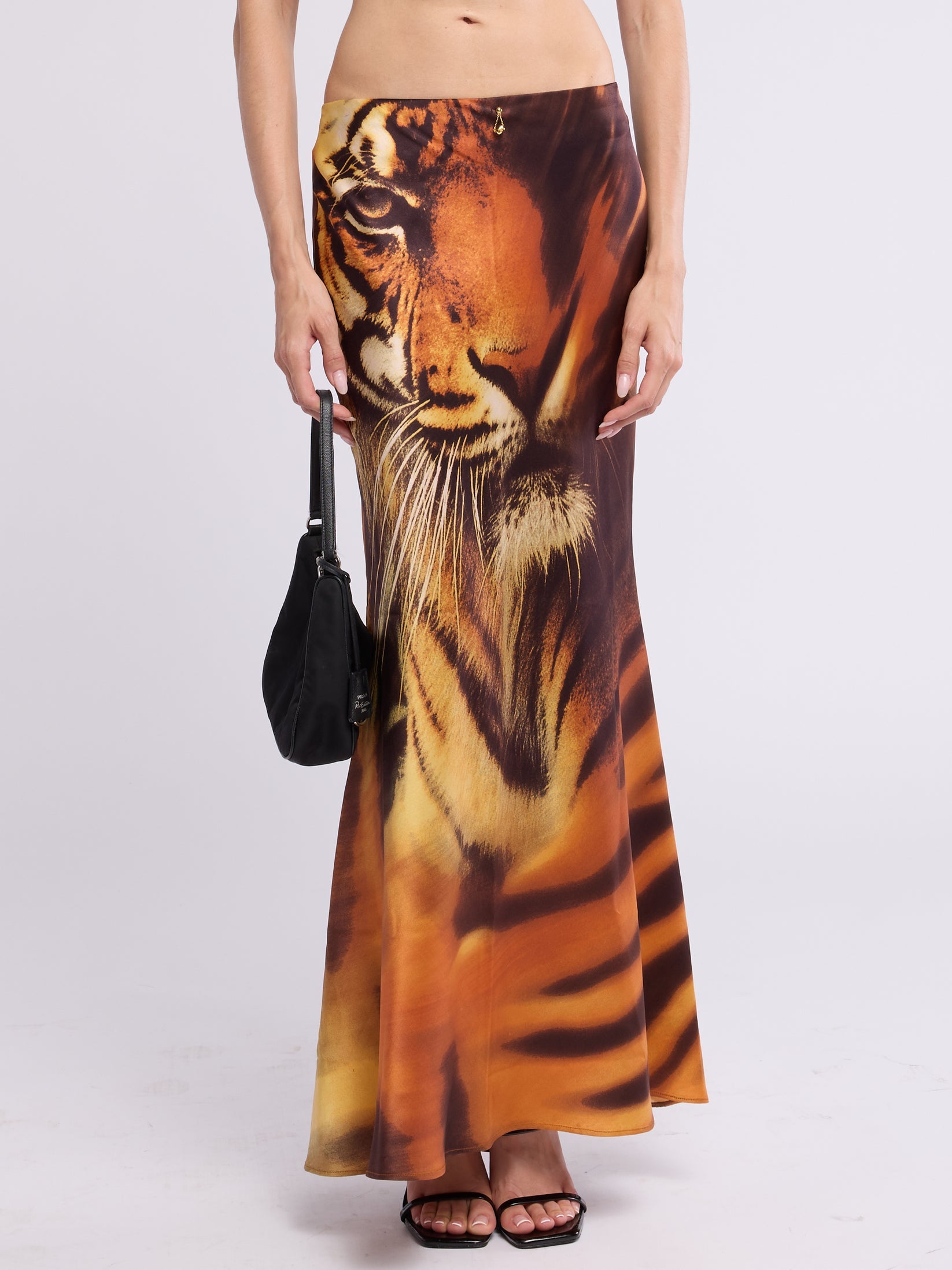Roberto Cavalli FW 2000 Tiger Skirt - Animal Print
