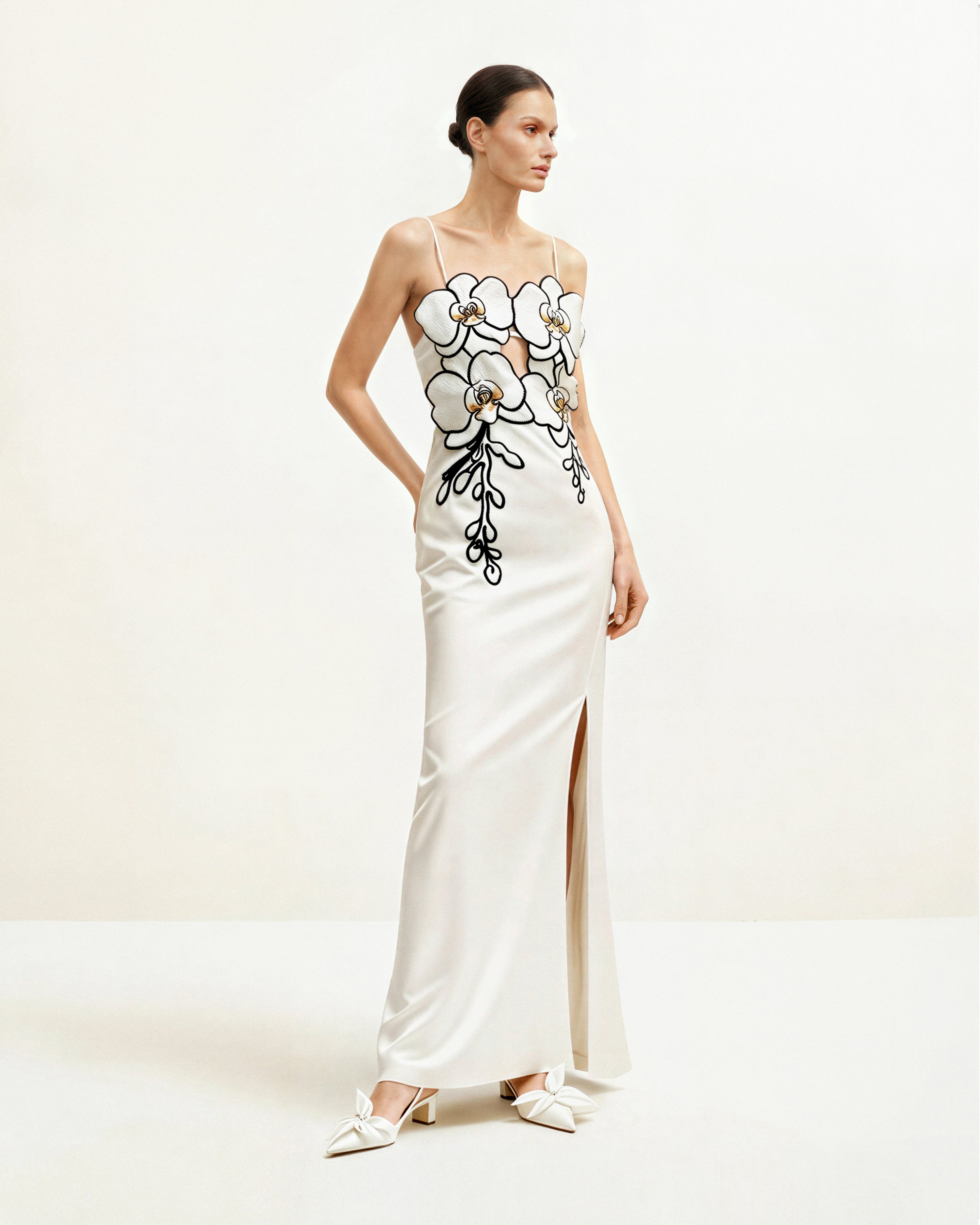Orchid Embroidered Dress